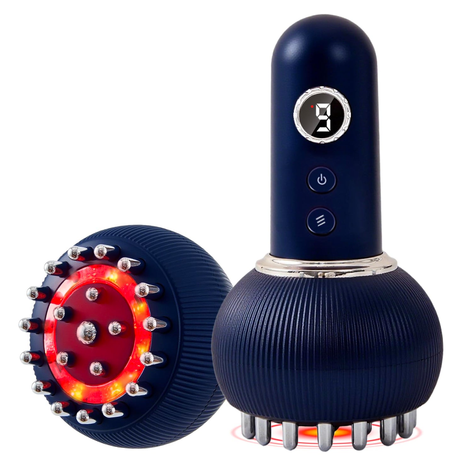 Paiaito Lymphatic Drainage Massager & Anti Cellulite Massage Tool, Helps Reduce Stretch Marks & Cellulite, for Legs, Arms & Belly, Body Sculpting Machine with Light, Heat & Vibration