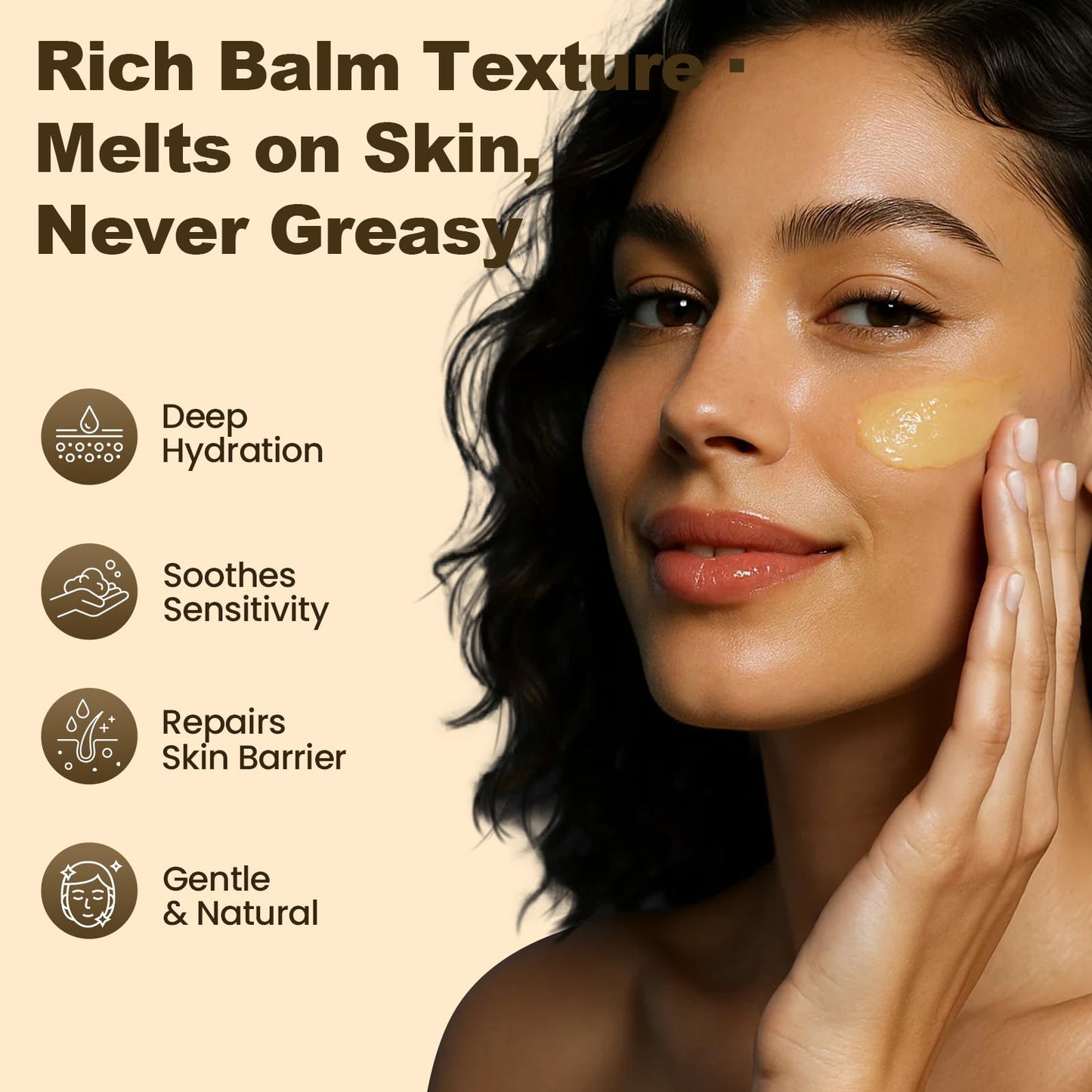 OLLM Beef Tallow for Skin: Grass Fed Tallow and Honey Balm With Raw Honey and Beeswax, Tallow Face Moisturizer Safe for Babies, Moms, and All Skin Types, Light Scent
