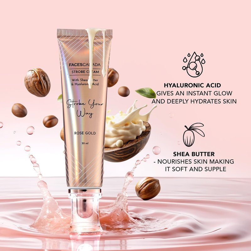 Strobe Cream - Silver | Hydrating Illuminator with Shea Butter & Hyaluronic Acid | 1.01 Fl Oz (30ml)
