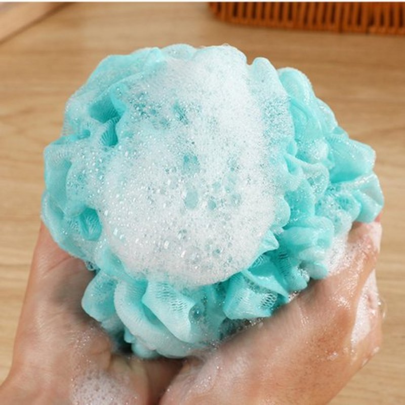Fu Store Loofah Sponge 70g/Piece Bath Sponges Shower Loofahs Mesh Balls for Body Scrubber Wash Exfoliating Bathroom Men Women - 4 Pack Scrubber Cleaning Loofah Bathing Accessories
