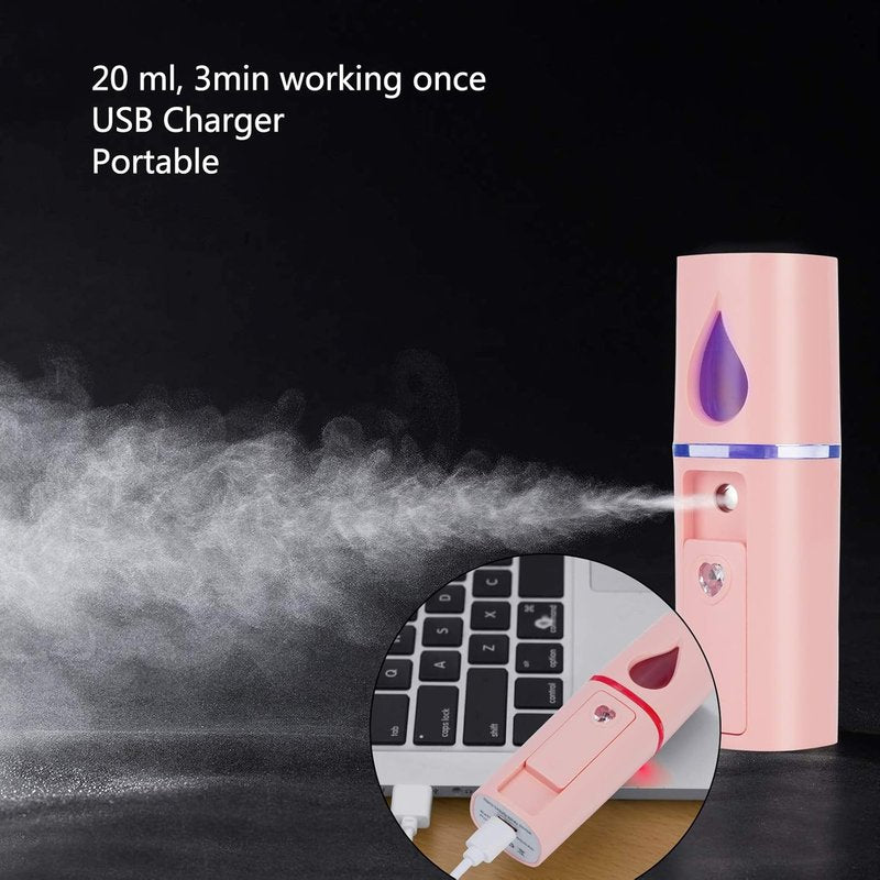 Nano Facial Steamer - Portable Face Steamer for Deep Cleaning & Clogged Pores | Includes Blackhead Remover Kit & Brush