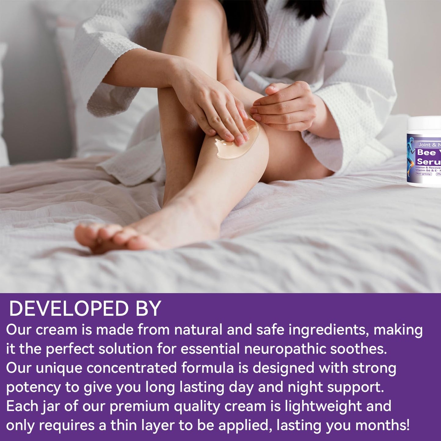 Cedonivor Bee Venom Joint Cream, Joint & Muscle Soothing, Bee Venom Cream for Back, Knee, Hands, Neck, Feet