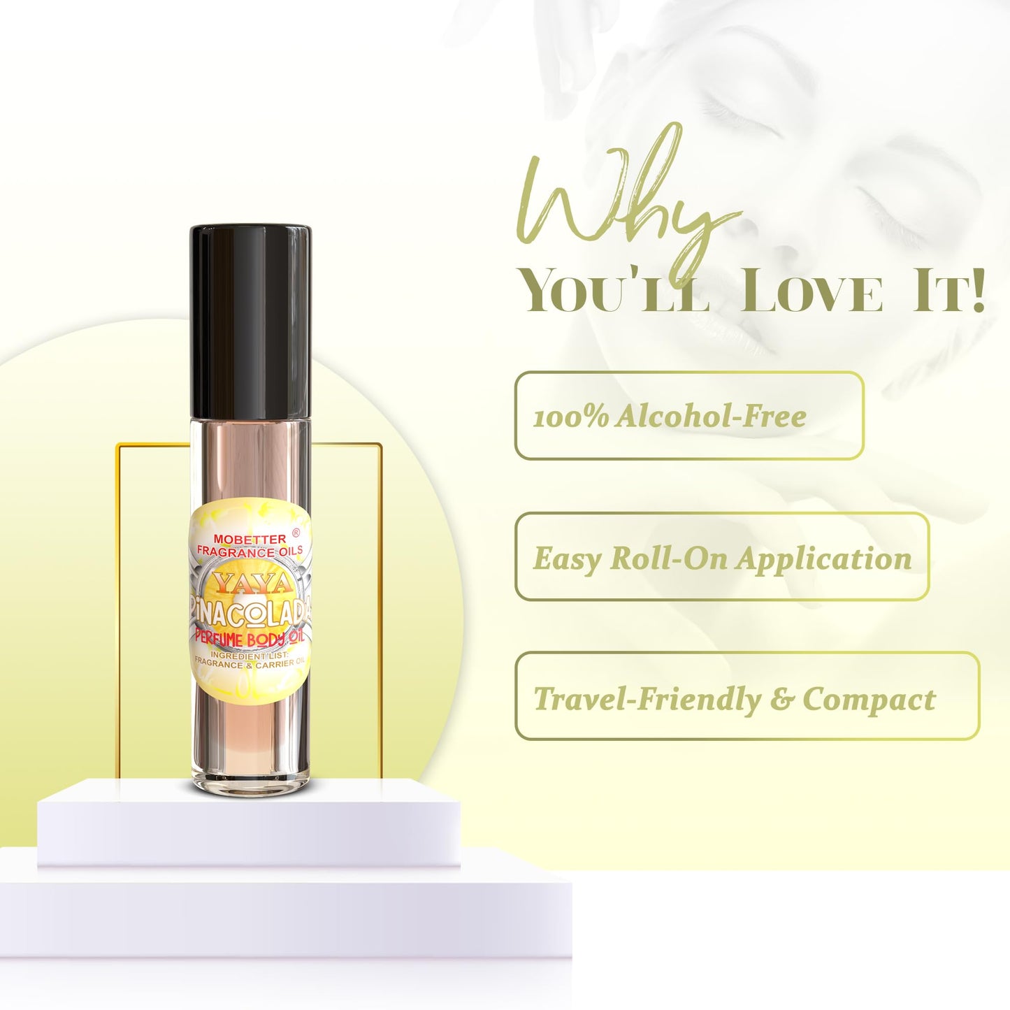 MOBETTER FRAGRANCE OILS YAYA Pinacolada Parfum Fragrance Body Oil for Women