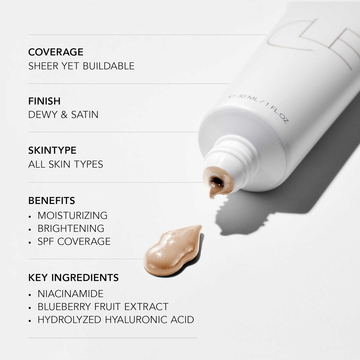 CLE Cosmetics CCC Cream (Cool Medium Deep 306 / SPF 50) - Color Correcting With Sunscreen - Lightweight, Hydrating Foundation - BB & CC Hybrid - Light to Medium Coverage - 1 fl oz