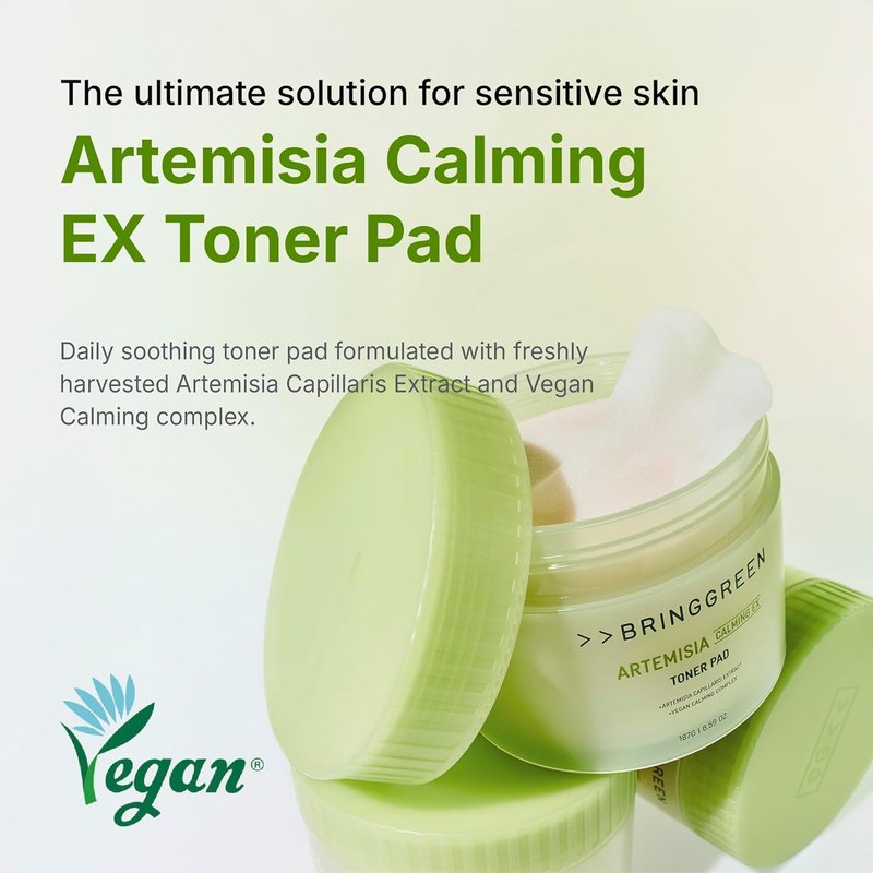 Artemisia Calming Toner Pads - Soothing Skin Treatment | 75 Pads