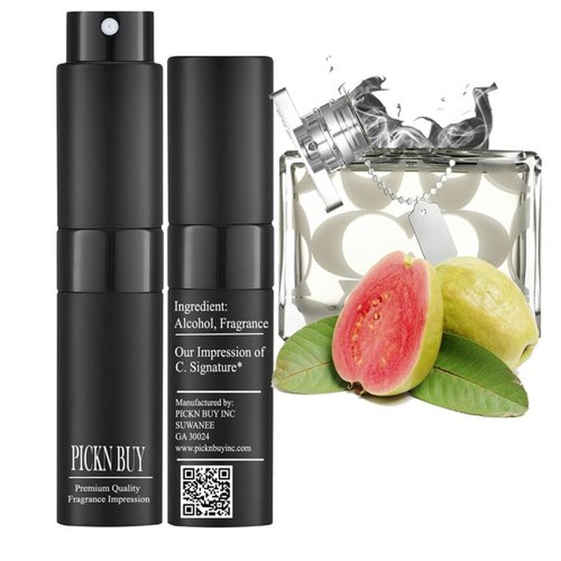 PICKN BUY Luxury Perfume for Women 0.34 Fl oz, Scent Compatible to Signature Perfume, Made in USA, Long-Lasting Spray Comes in Refilable Bottle