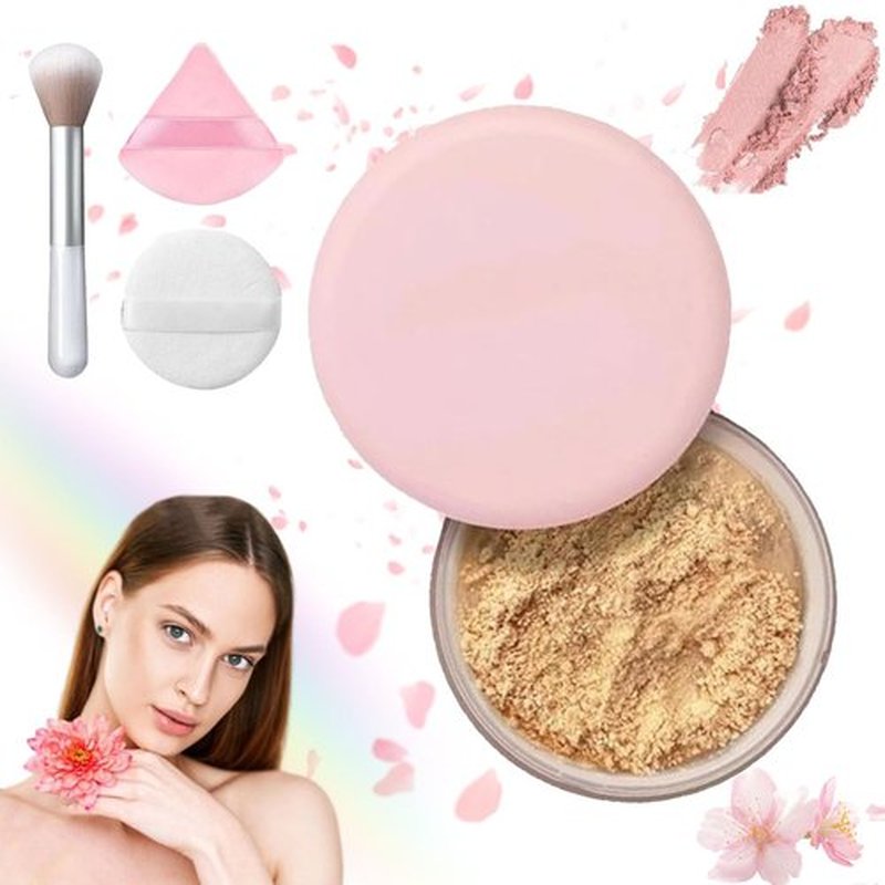Luminance Milano Powder, Luminance Milano Setting Powder, Luminance Powder, Beauty Pink Setting Powder, Waterproof, Natural, Luminance Milano Pink Setting Powder, For All Skin Tones (D, 1)