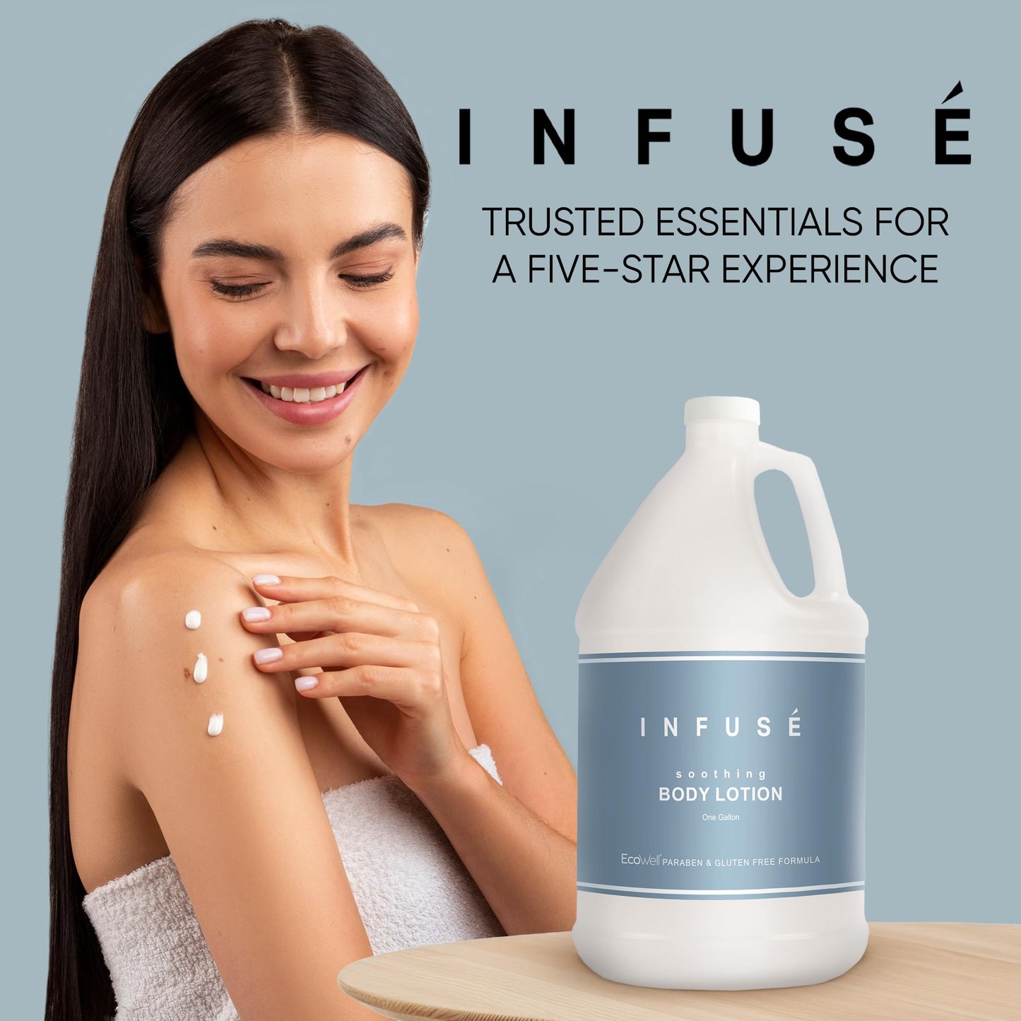 1-Shoppe All-in-Kit H2O Tropical Infuse Hotel Body Lotion | 1 Gallon | For Hospitality & Vacation Rentals to Refill Dispensers | (Single Gallon)