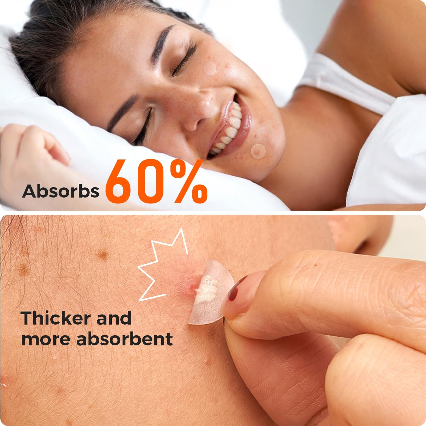 TKTK Bulk Pimple Patches for Face, 435 Patches 4 Size Acne Patches Day and Night, Hydrocolloid Patch Thin & Thick Pimple Stickers for Covering Zits, Blemishes and Breakouts