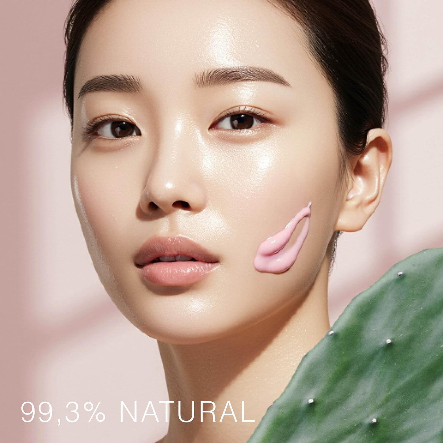 STARSKIN Orglamic Pink Cactus Pudding, Hydrating & Nourishing Cream for all Skin Types, 99.3% Natural with Prickly Pear Cactus Seed Oil & Hyaluronic Acid, Luxurious Glow Moisturizer, K-Beauty - 50ml