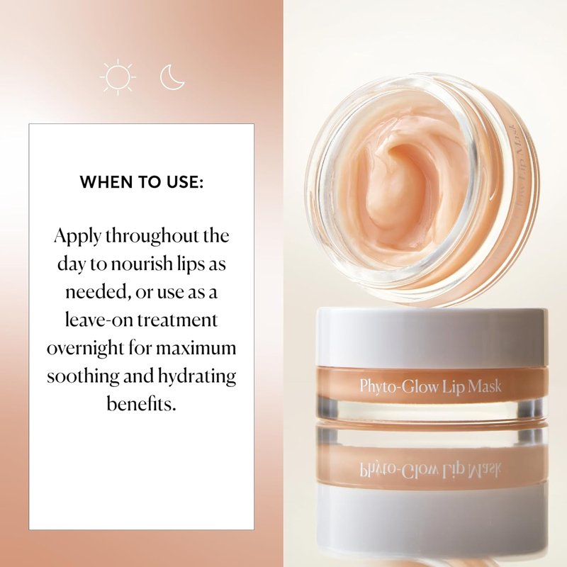 Naturium Phyto-Glow Lip Mask - Hydrating Lip Balm with Shea Butter | 0.5 oz for Nourishing Lips
