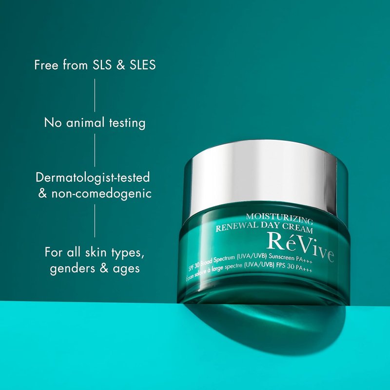 RéVive Renewal Face Moisturizer with SPF 30 | Hydrating Day Cream for UV Protection & Skin Firmness (1.7 oz)