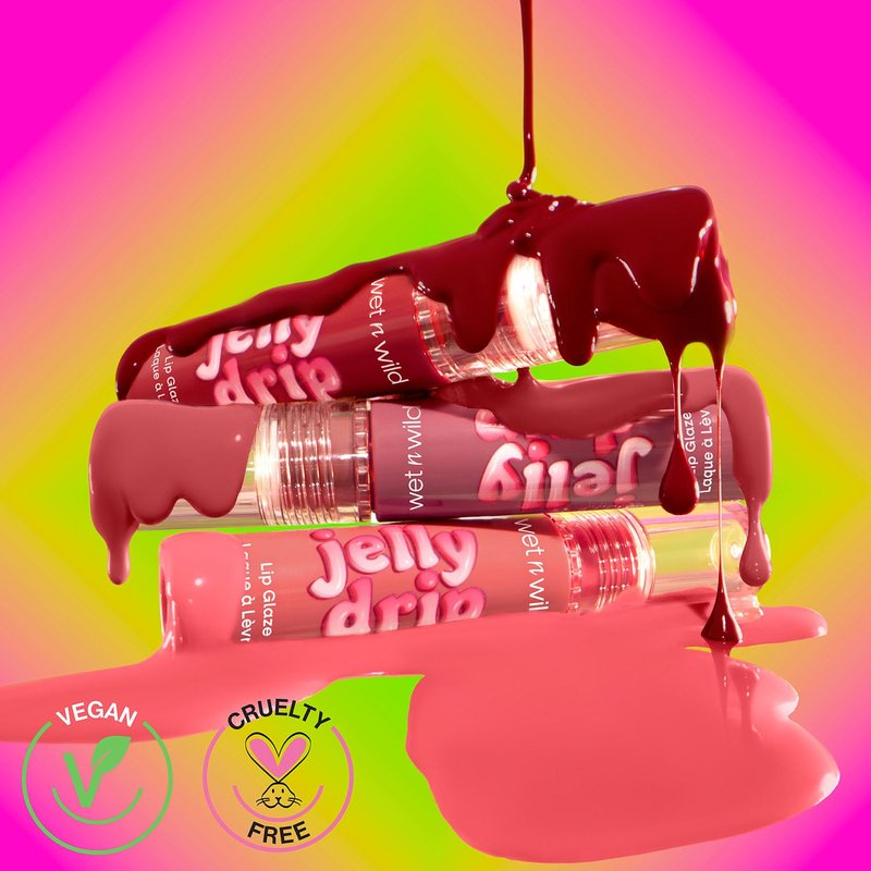 Wet n Wild Jelly Drip Lip Glaze - Hydrating Lip Gloss for Luscious Shine | 0.2 oz