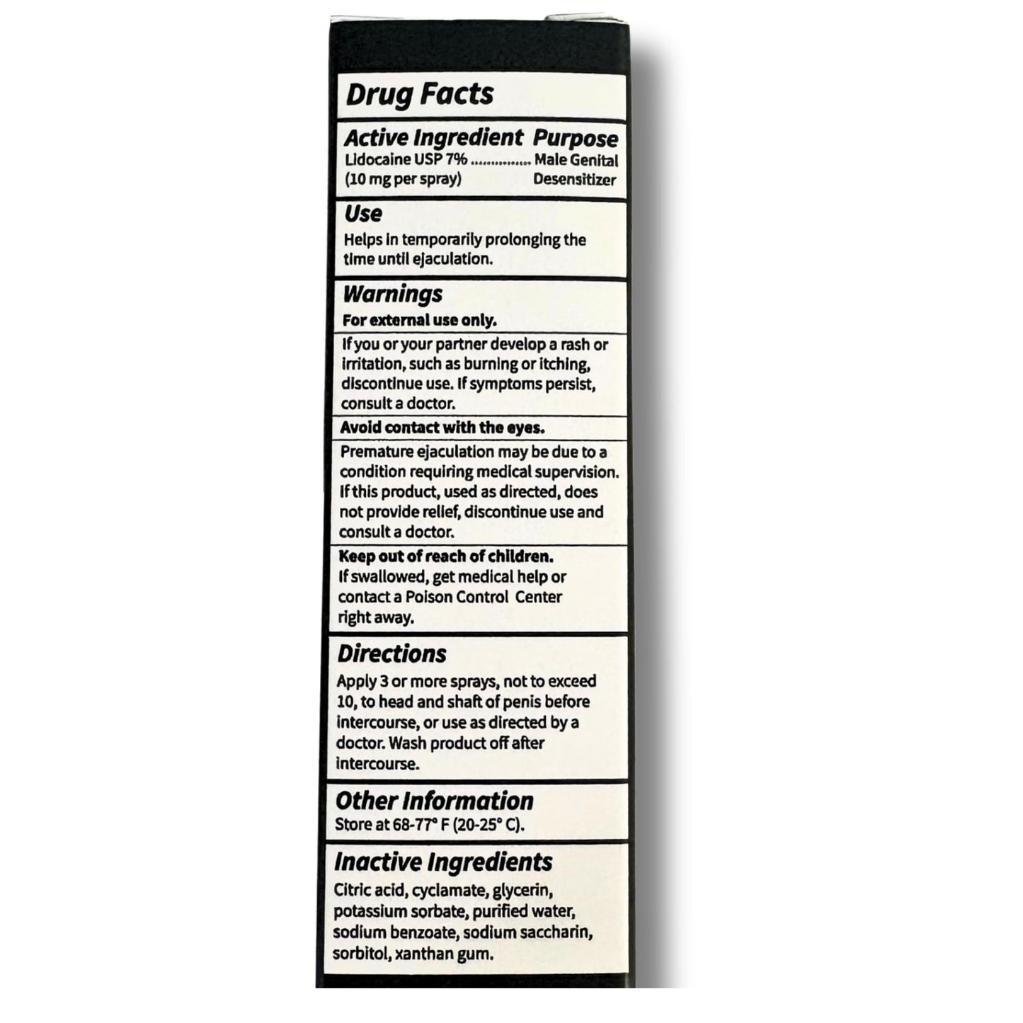 No More PE Desensitizing Delay Spray for Men 5 ml (40 Pumps), Unscented Climax Control Delay Spray with Improved Numbing Effect, Increases Men’s Time in Bed
