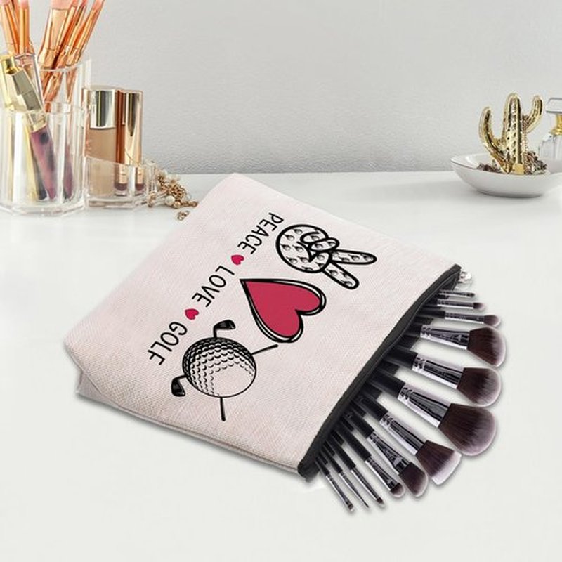 CEASQVAA Golf Gifts Makeup Cosmetic Bag for Women, Gifts for Golfer, Golfing Gifts for Golf Lovers Players, Birthday Gifts for Her Women