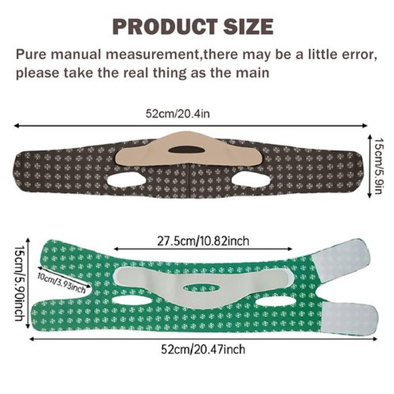 V-Line Mask Chin Up,Double Chin Reducer,Mask V Shaped,Adjustable Chin Strap for Women,Ohyesbae Face Slimming V Line Lifting Mask,Jaw Exerciser (Brown)