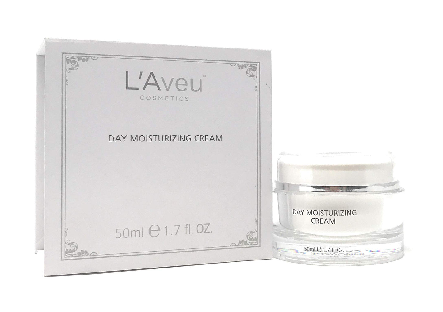 L'Aveu Day Moisturizing Cream - Anti-Aging Face Moisturizer with Dead Sea Salt & Water - Natural Hydrating Beauty Formula for Glowing Skin with Vitamin E, Jojoba, Olive Oil & Aloe Vera - 1.7 fl oz