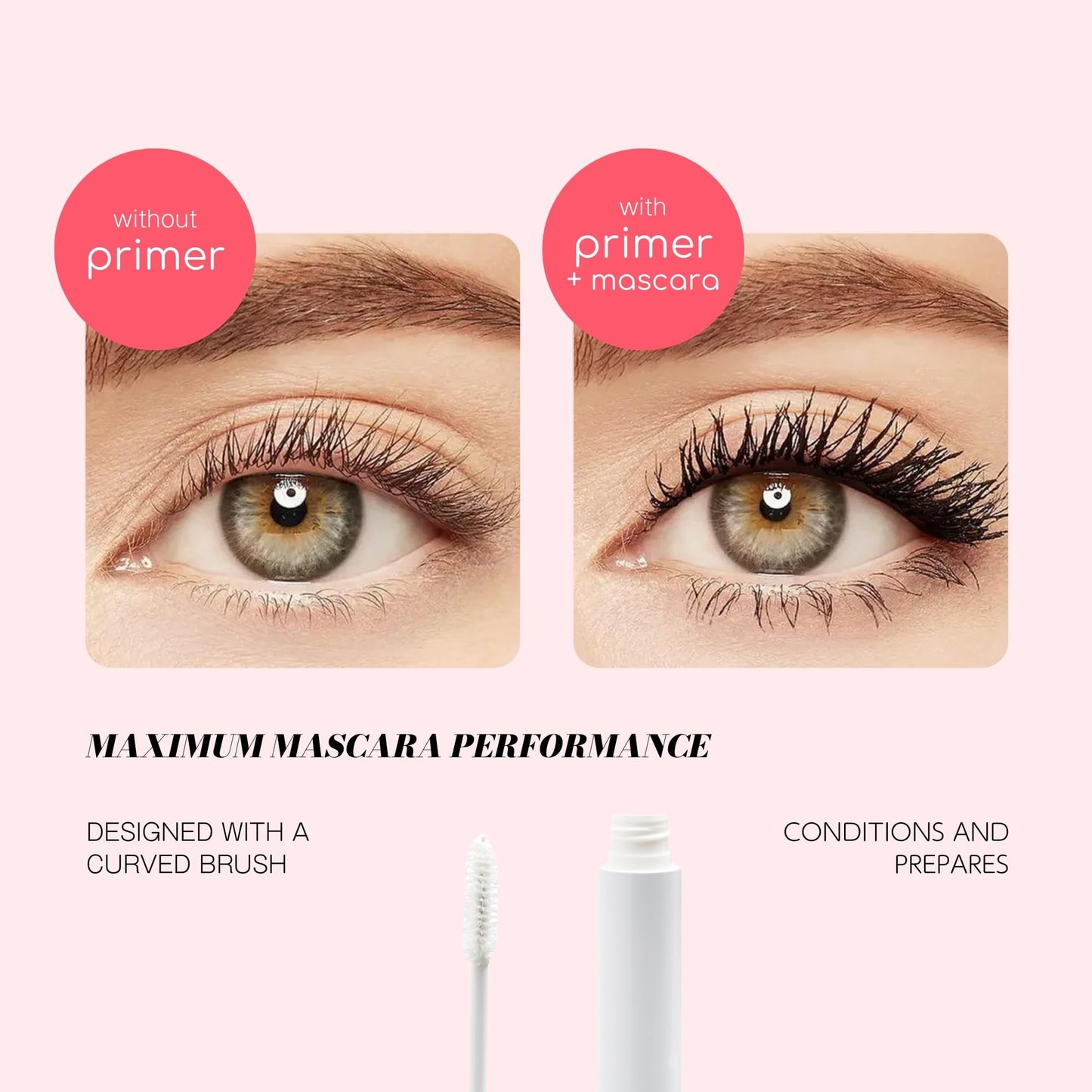 Younique MOODSTRUCK EPIC Lash Primer | 10mL | White Lash Primer for Mascara | Curling and Lengthening | Lash Lift | Mascara Makeup Primer | Separates Lashes and Boosts Lash Look