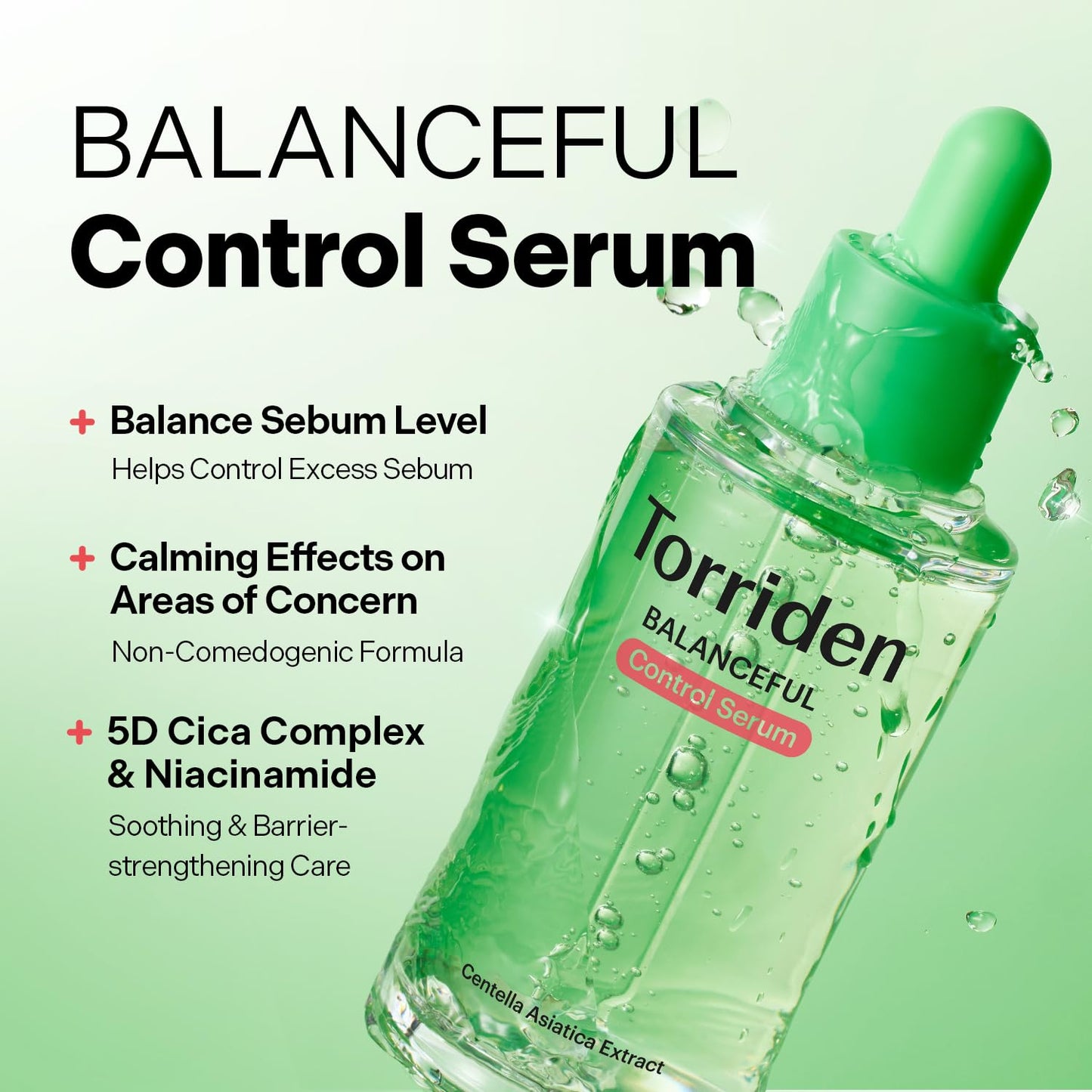 Torriden BALANCEFUL Serum 50ml (1.69 fl.oz.) | Instant Soothing and Balancing Care for Sensitive Skin | 5D CICA, Hydrolyzed Hyaluronic Acid, Panthenol | Korean Facial Serum