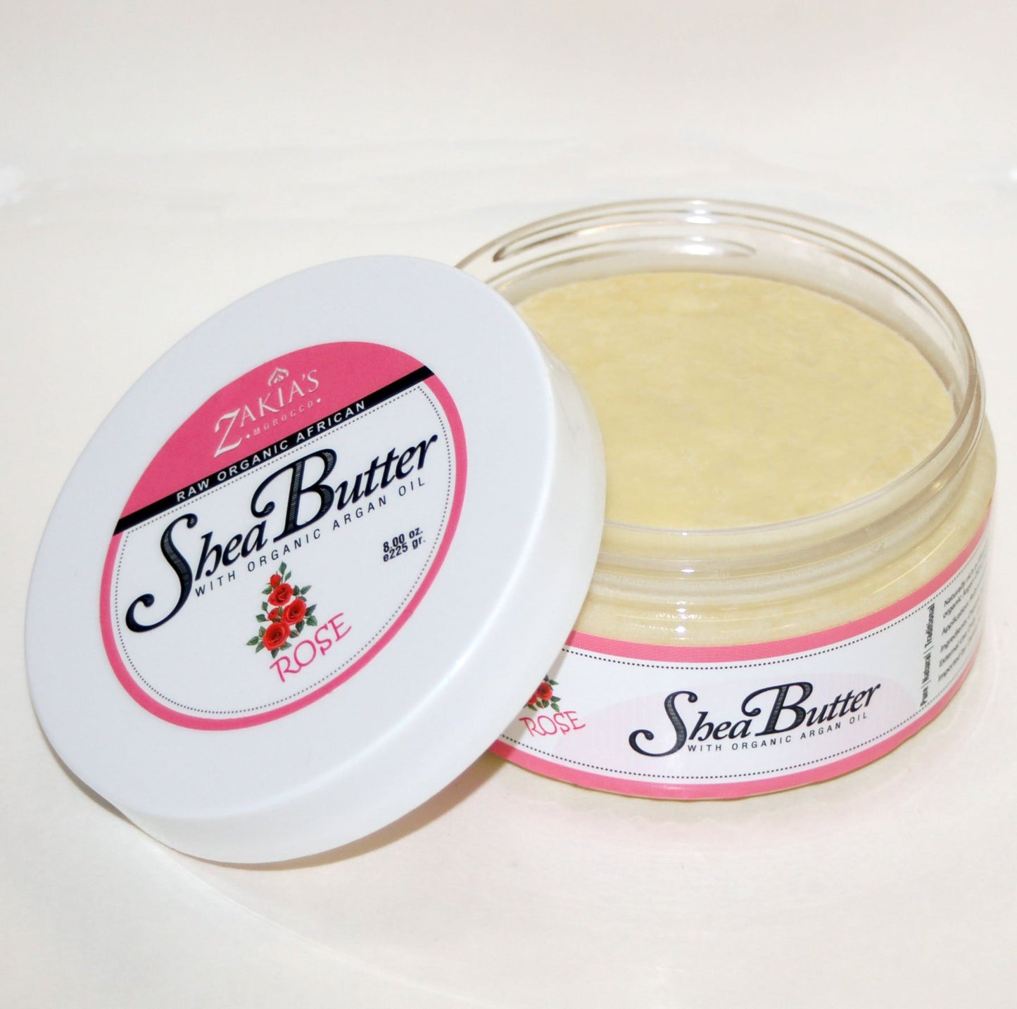 Zakia's Morocco Argan Oil Shea Butter - 8 oz - Rose Scent from