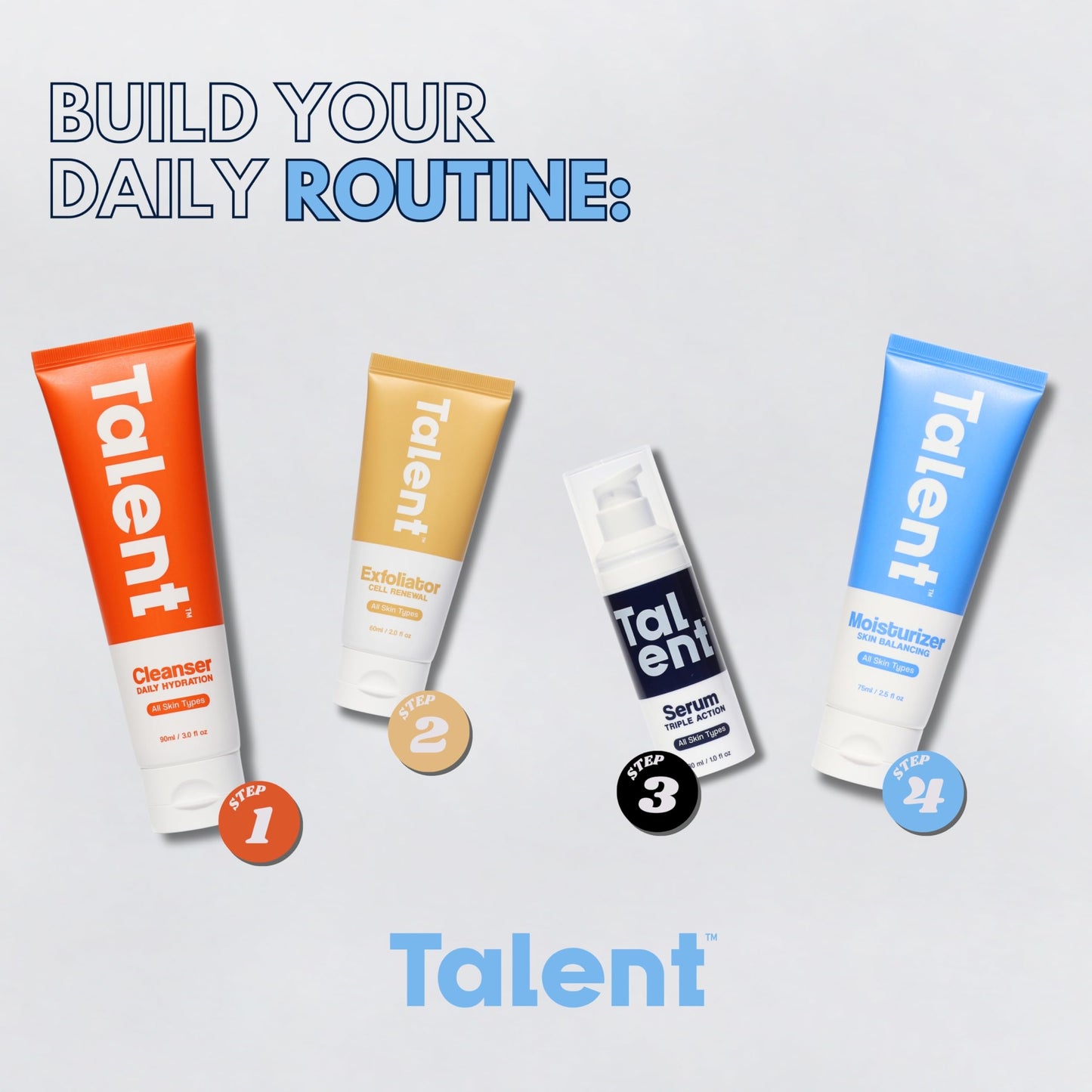 Talent Men's Skin Balancing Moisturizer – Korean Skincare, EWG Verified, Fragrance-Free, Lightweight 2% Niacinamide Face Lotion, Cruelty-Free – 2.5 fl oz