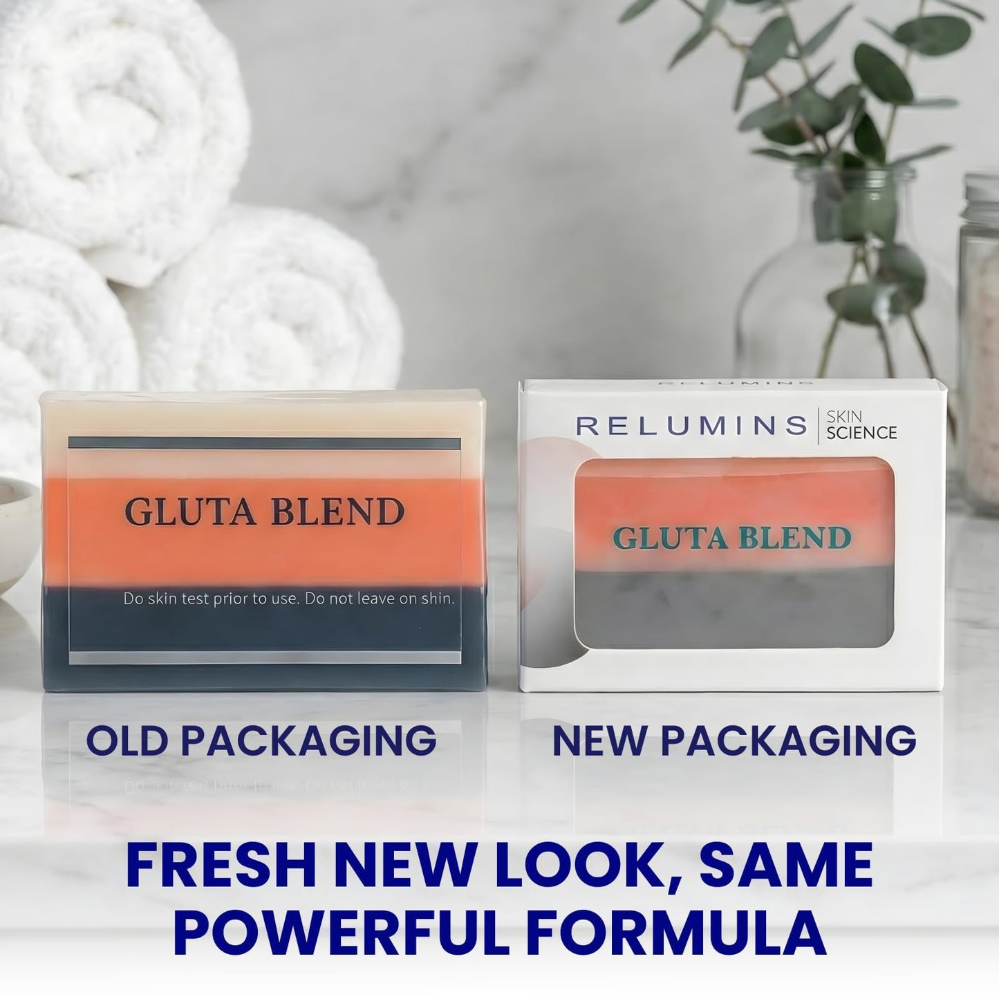 Relumins Premium 3-in-1 Glutablend Exfoliating Peeling Soap Bar, Skin Whitening Dark Spot Corrector, Anti-Aging Beauty Soap with Rosehips – Gentle Face & Body Cleanser 120g