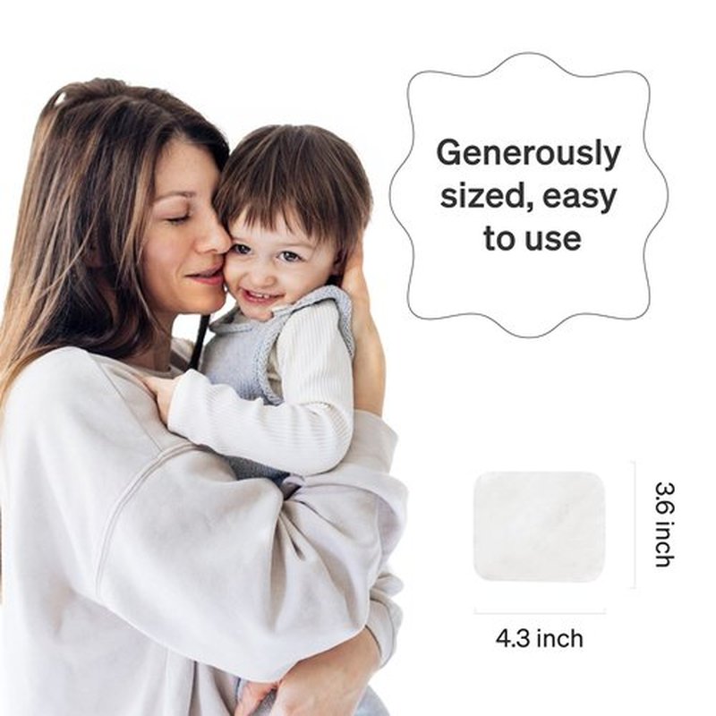 Baby Cotton Pads Large by LoveNoobs, 100% Organic Large Cotton Wool Pads, 720 Count, Baby Cotton Wool Pads Large for Babies, Baby Essentials for Newborn, Square Large Cotton Pads, Cotton Wool Roll