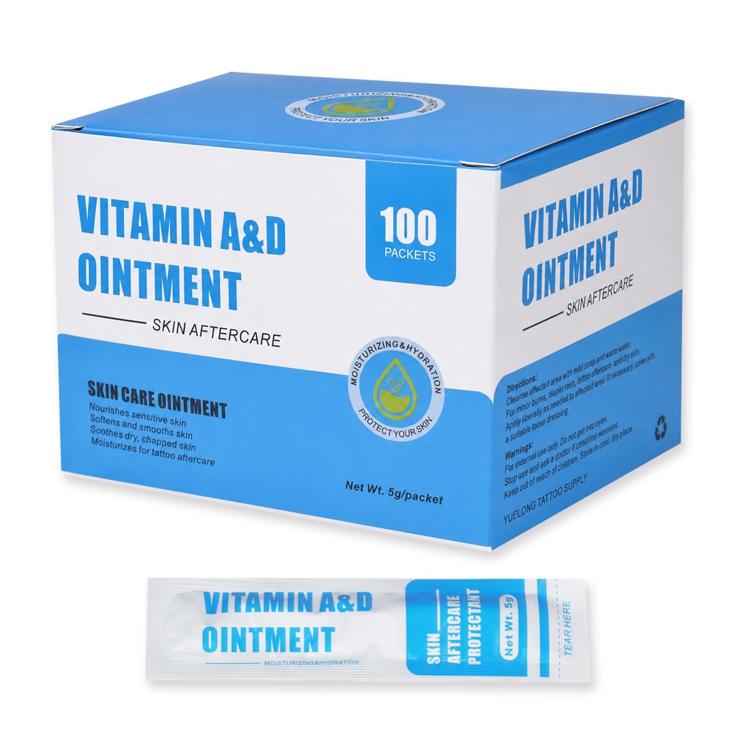 Narkysus Tattoo Scar Gel 100 Pcs Vitamin A&D Ointment Package Updating