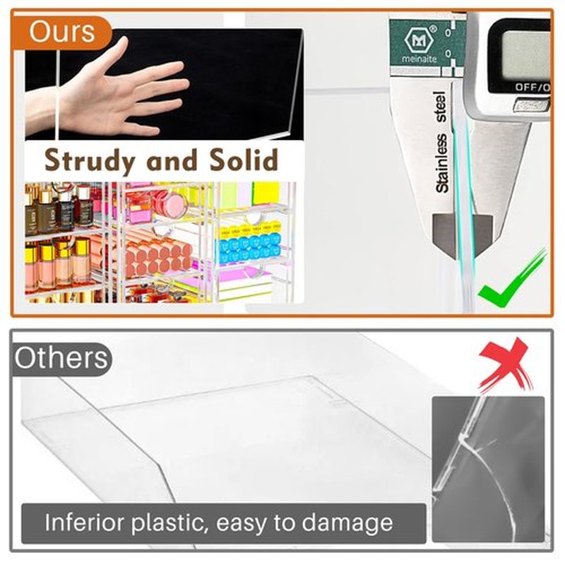Acrylic Desk Organizers And Accessories With 13 Drawers, Office Desktop Drawers, Plastic Makeup Organizer Containers Bins With Drawers Desk Organization, Bathroom Organizers Storage Case Box Cube