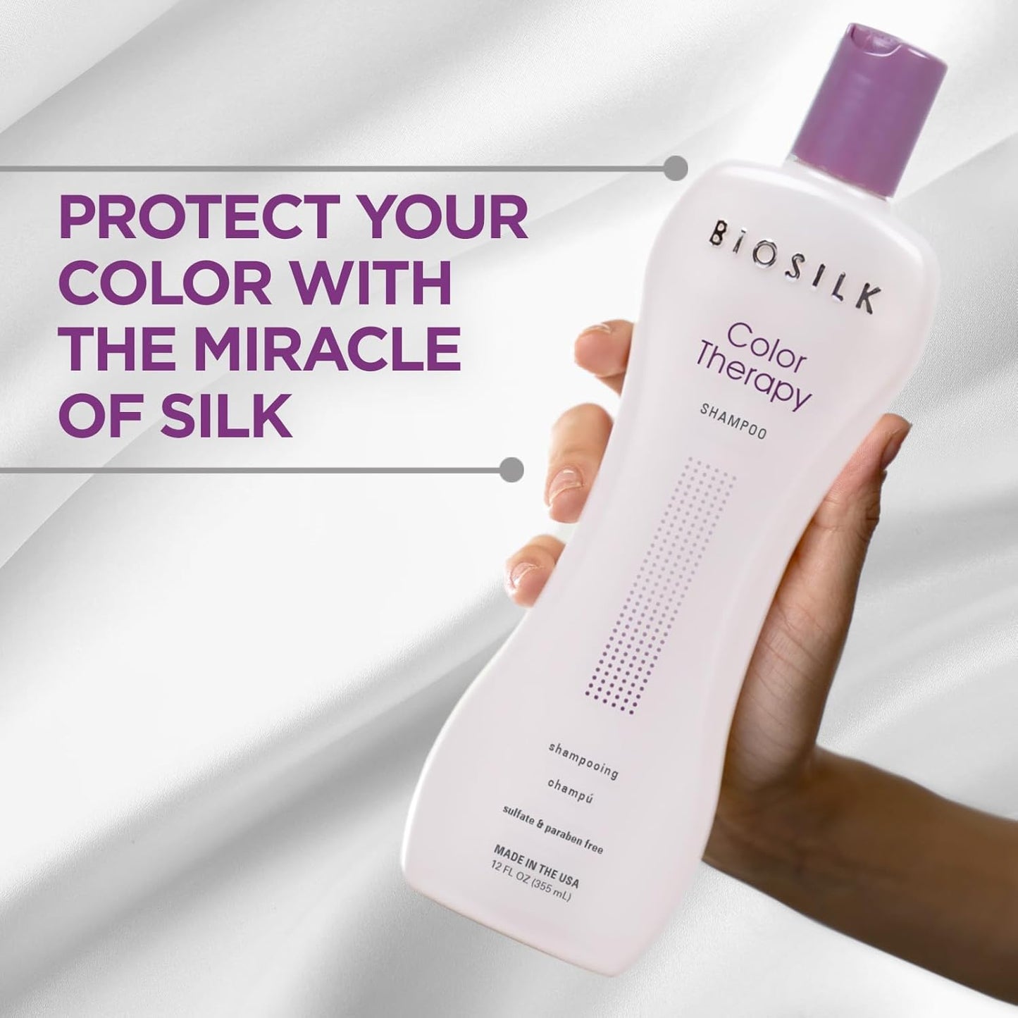 Biosilk Color Therapy Conditioner, Replenishes Moisture While Protecting Color, Enhances Vibrancy & Shine, Sulfate, Paraben, & Cruelty-Free, 34 Oz