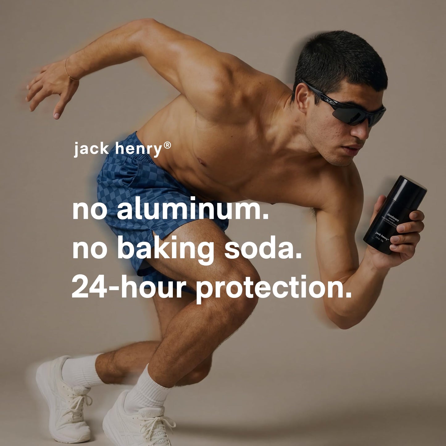Jack Henry Natural Deodorant for Men and Women, Vegan Deodorant with Shea Butter Magnesium, Zinc and Probiotics, Coconut MCT, Aluminum-Free, Baking-Soda-Free, Cedar Scent, 2.65 oz