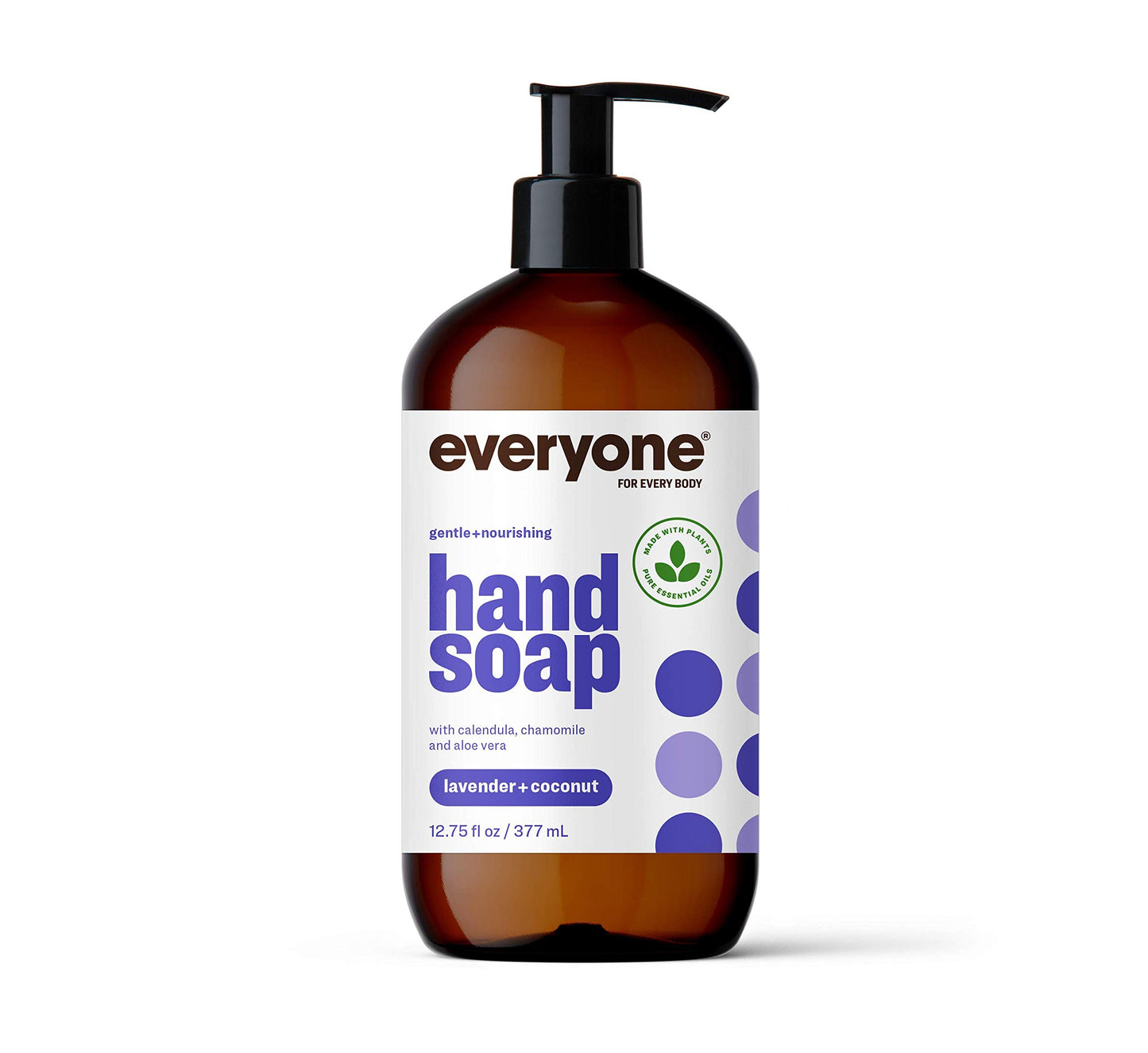 Everyone Liquid Hand Soap, 12.75 Ounce (Pack of 1), Lavender and Coconut, made with Essential Oils for Kitchen and Bathroom