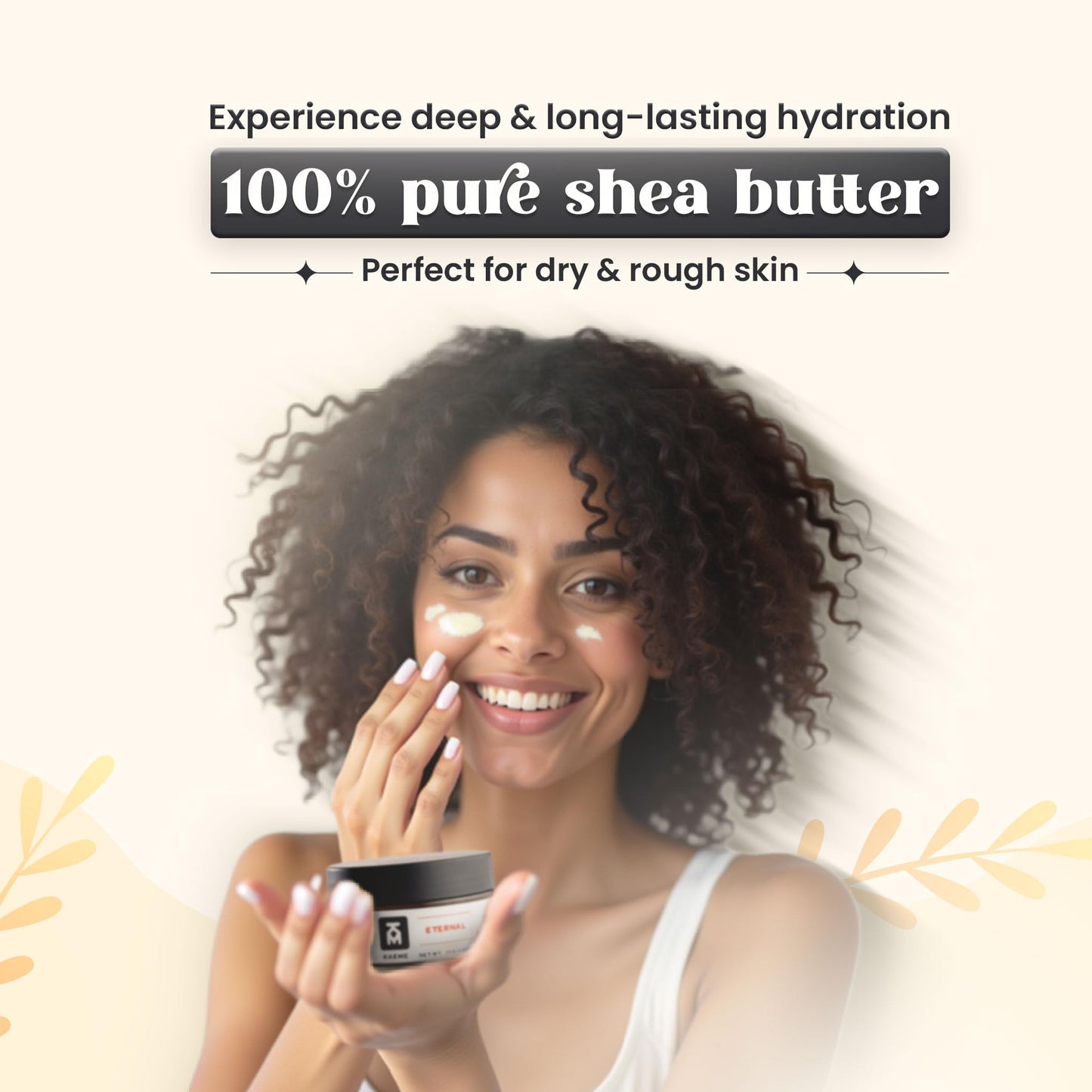KAEME.com Eternal Whipped Shea Body Butter For Women & Men – Signature Berry Scented, Made With Raw Unrefined Organic Shea & Coconut Oil, Deep Moisturizer for Skin, Ghana Sourced(10.5oz/300g jar)
