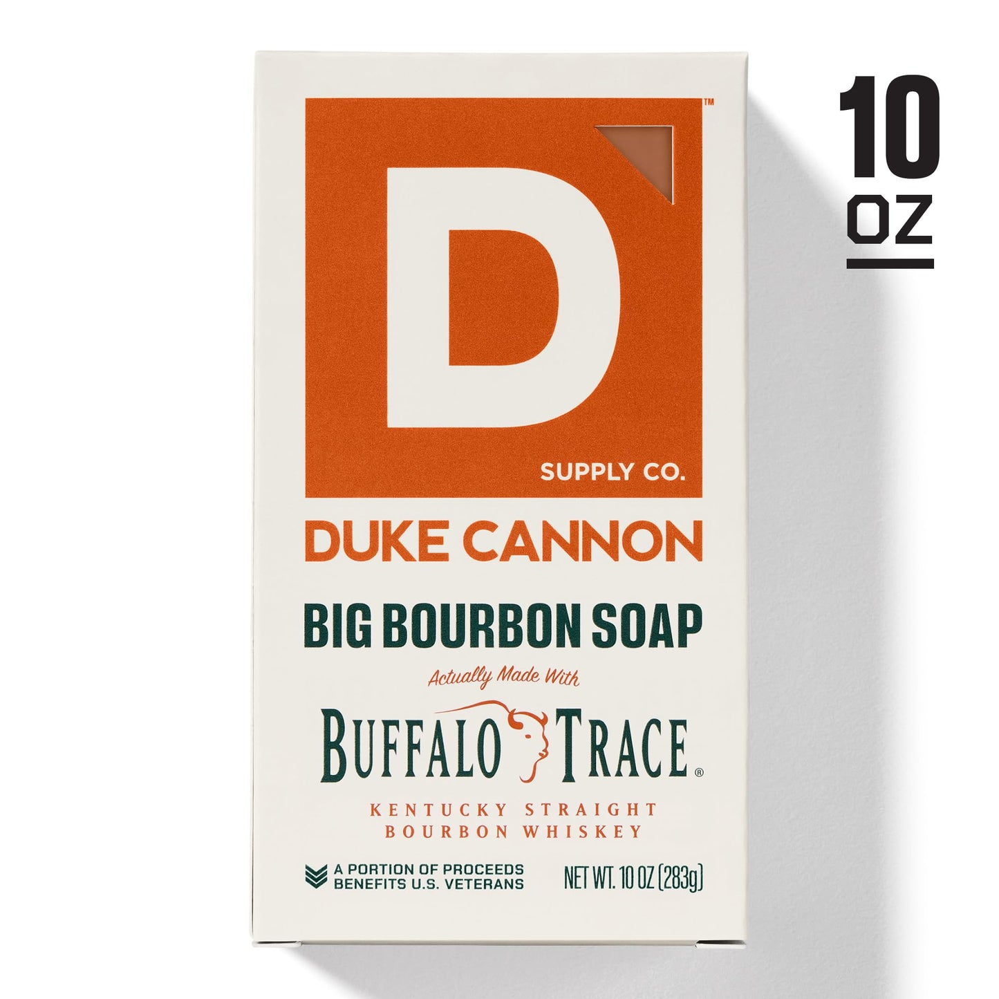 Duke Cannon Supply Co. Extra Large Bar Soap Bundle - Men's Natural Bar Soap with Masculine Scents - Big American Bourbon USA-made soap - All Skin Types -Big Brick of Soap - Bourbon,10 oz (6 Pack)