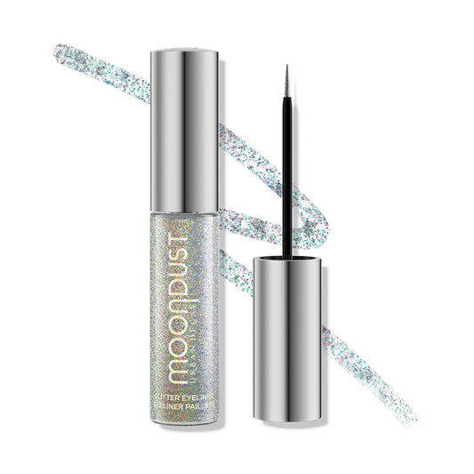 Urban Decay Moondust Liquid Glitter Eyeliner – Longwear Sparkle Liner & Eyeshadow Topper - Quick-Drying, Water-Based Formula – Buildable Shimmer Shades - Vegan Formula