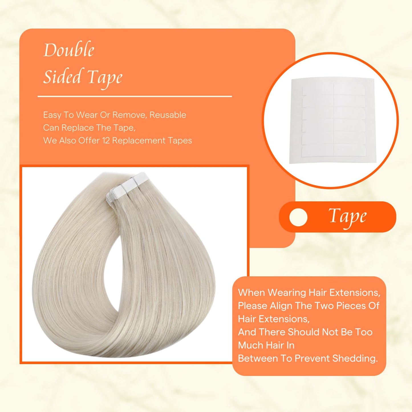 Full Shine Tape in Hair Extensions 12 Inch Tape in Human Hair Extensions 30g Human Hair Extensions Tape in Color 1000 Blonde Seamless Real Hair Extensions Brazilian Double Sided Tape Ins 20PCS