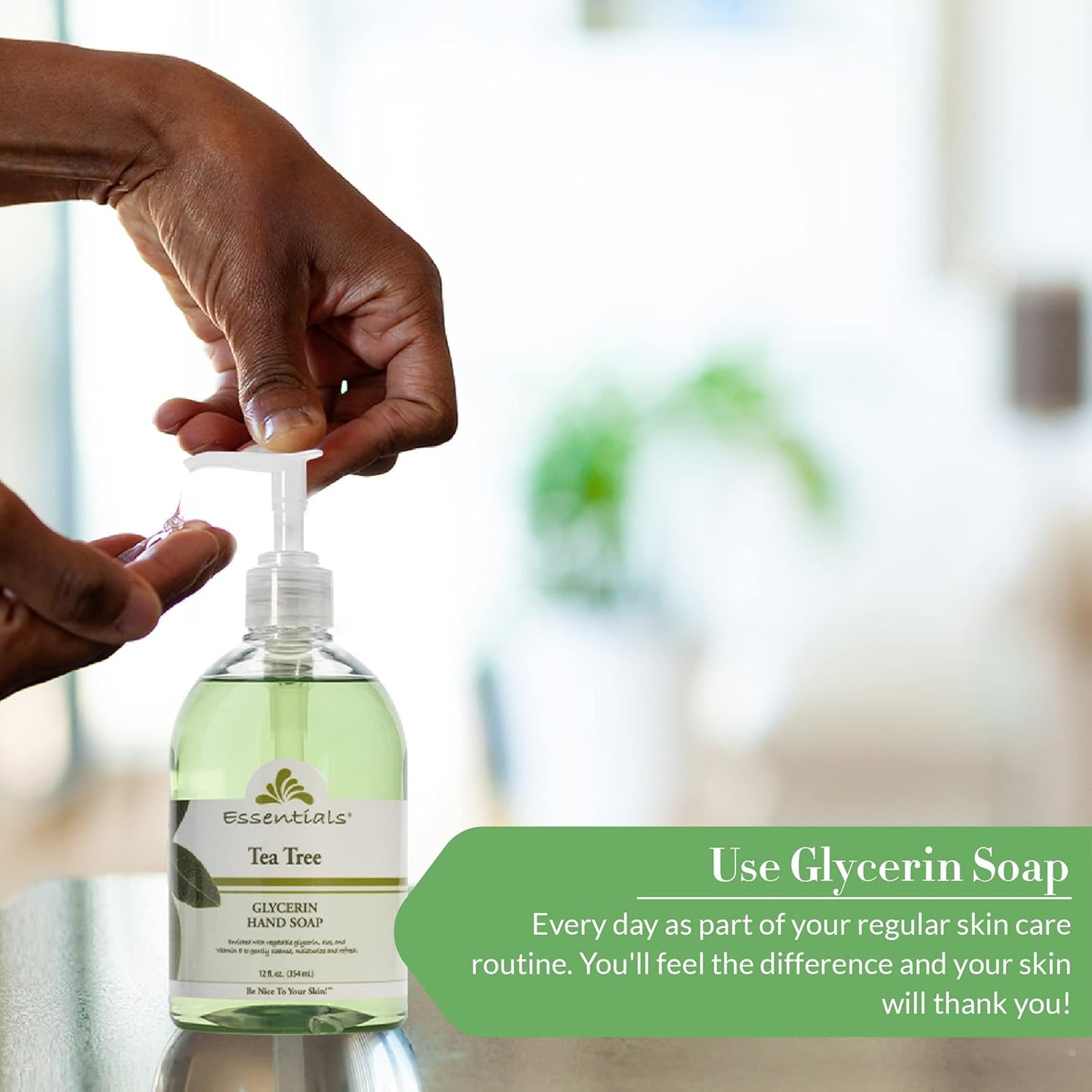 Glycerin Liquid Hand Soap with Aloe Vera - 12 oz, Pack of 3 | Moisturizing & Gentle