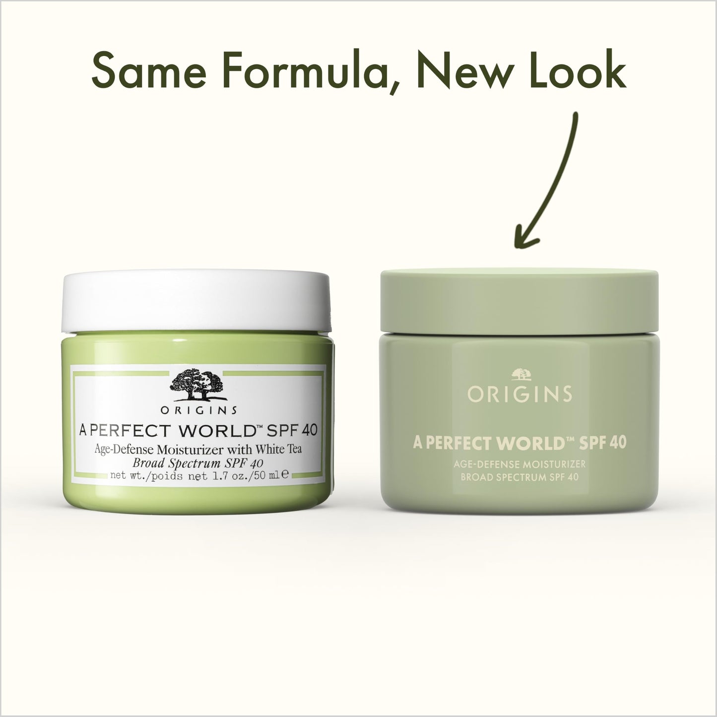 Origins A Perfect World Age-Defense Moisturizer with SPF 40 | Hydrates & Helps Delay Visible Signs of Aging | With Antioxidants, 1.7 Fl Oz