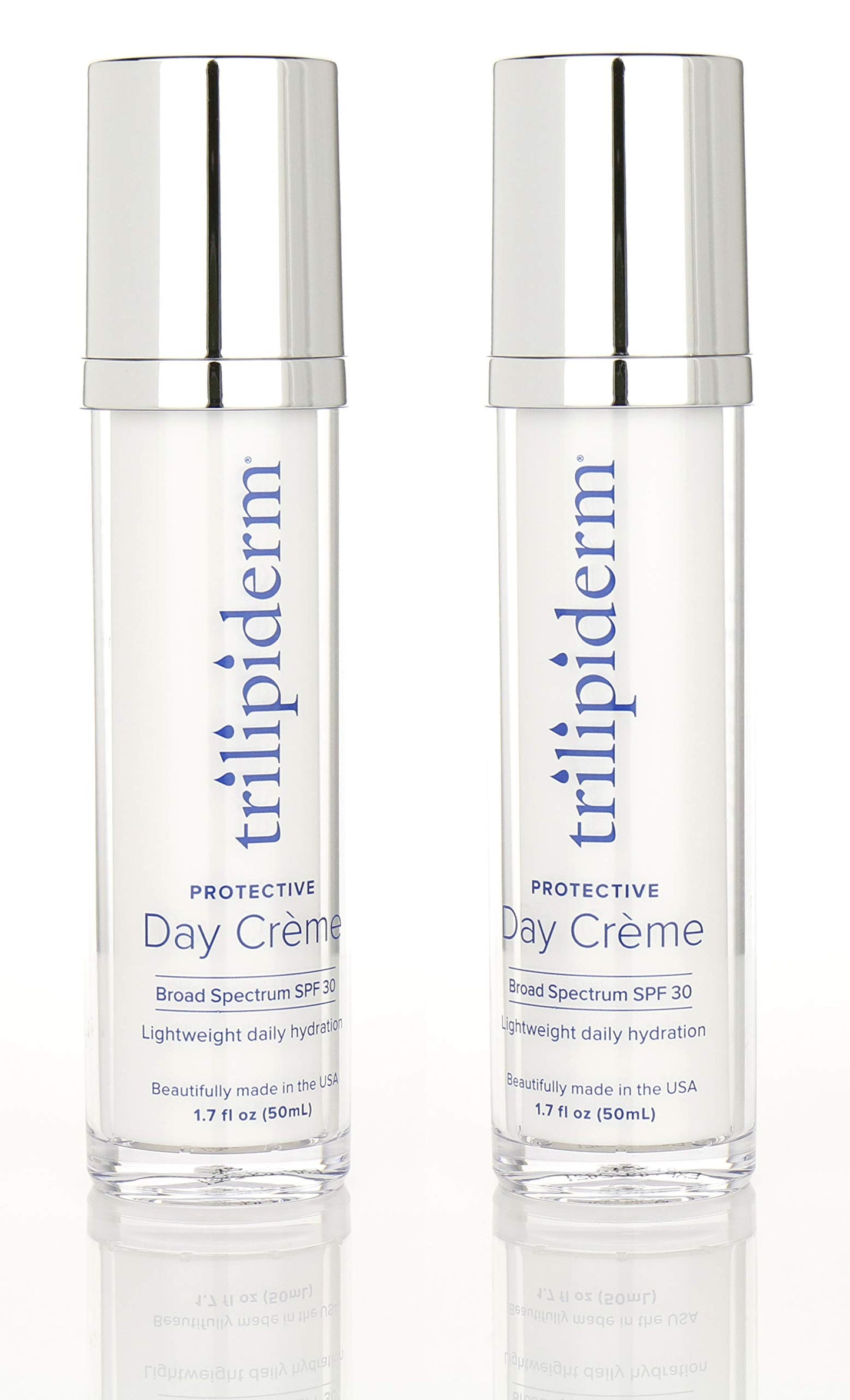 Trilipiderm Protective Day Crème SPF 30 2-Pack – Face Moisturizer with Sunscreen, Daily Facial Moisturizer for Dry & Sensitive Skin, Anti Aging Face Cream, 1.7 oz Airless Pump Bottles