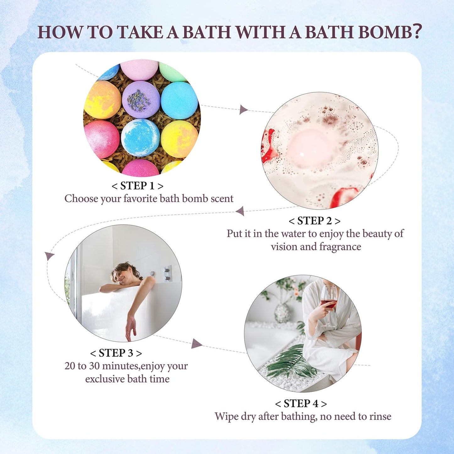 Beautifier Life Dry Skin Moisturizer Bath Bombs Gift Set 24, with Relaxing Scents Made from Essential Oils for Bubble and Spa Bath, Handmade Christmas Gifts for Her/Him, Wife, Girlfriend
