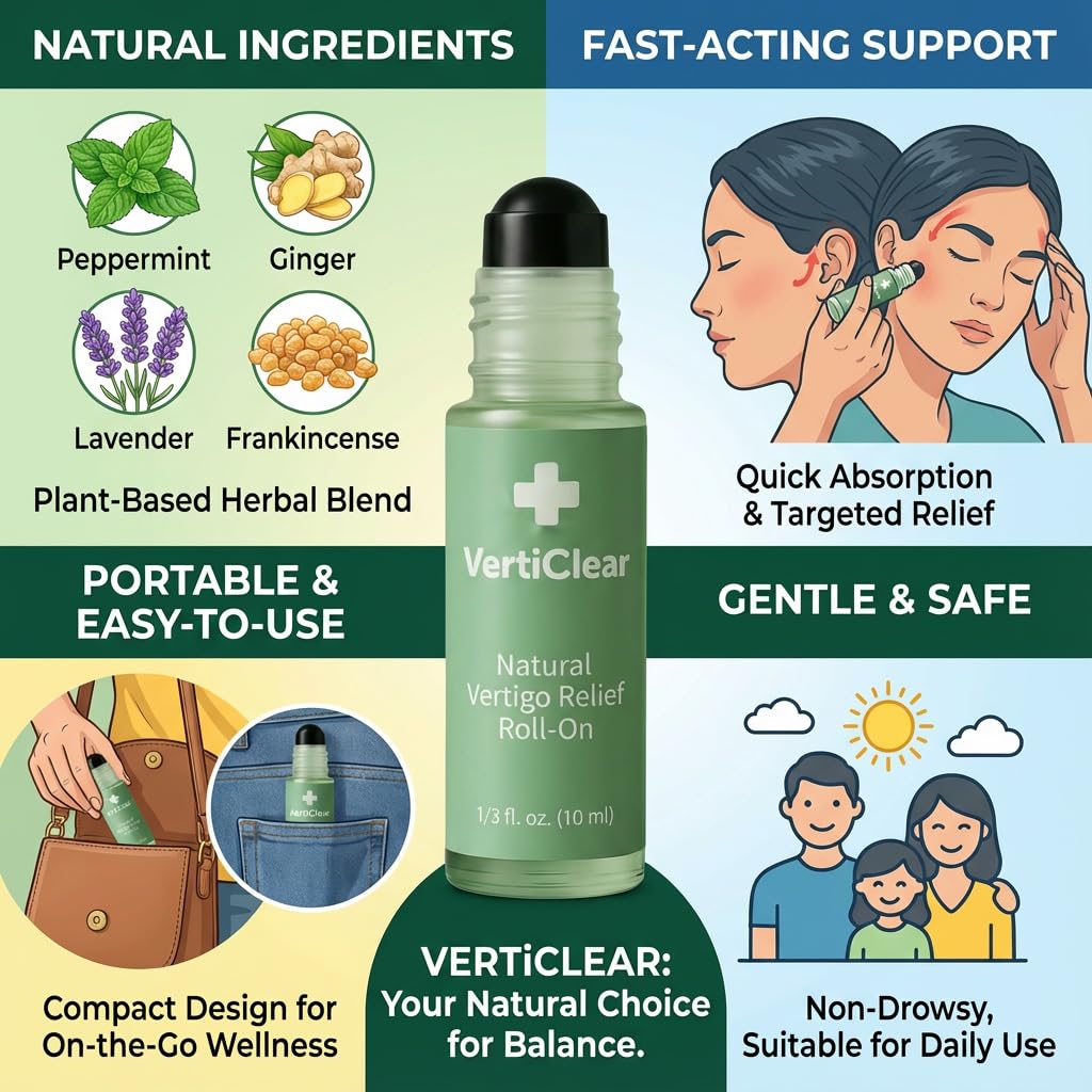 Verticlear Relief Roll-on, Natural Ingredients Can Quickly Acting 10ml