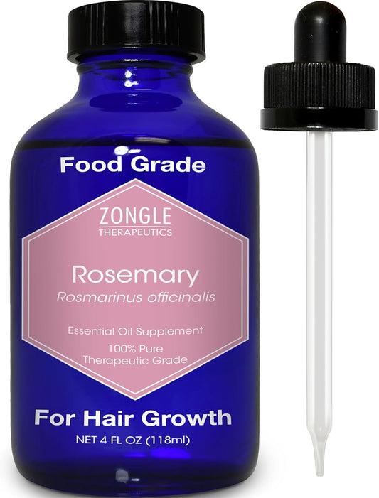 Rosemary Oil for Hair Growth - 100% Pure Edible Essential Oil | 4 OZ