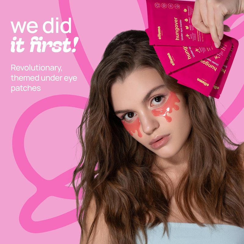 Hydrogel Under Eye Patches - Reduce Puffy Eyes & Dark Circles | 12 Pairs with Menthol & Taurine