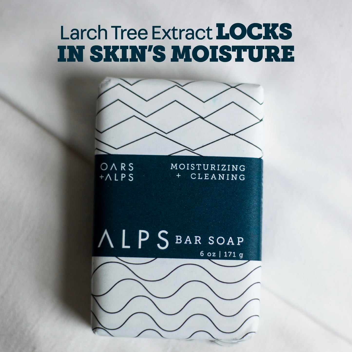 Oars + Alps Exfoliating & Moisturizing Bar Soap for Men, Deep Cleaning Soap, Clean Ingredients, All Skin Types, Shea Butter, Jojoba Oil, 1pk