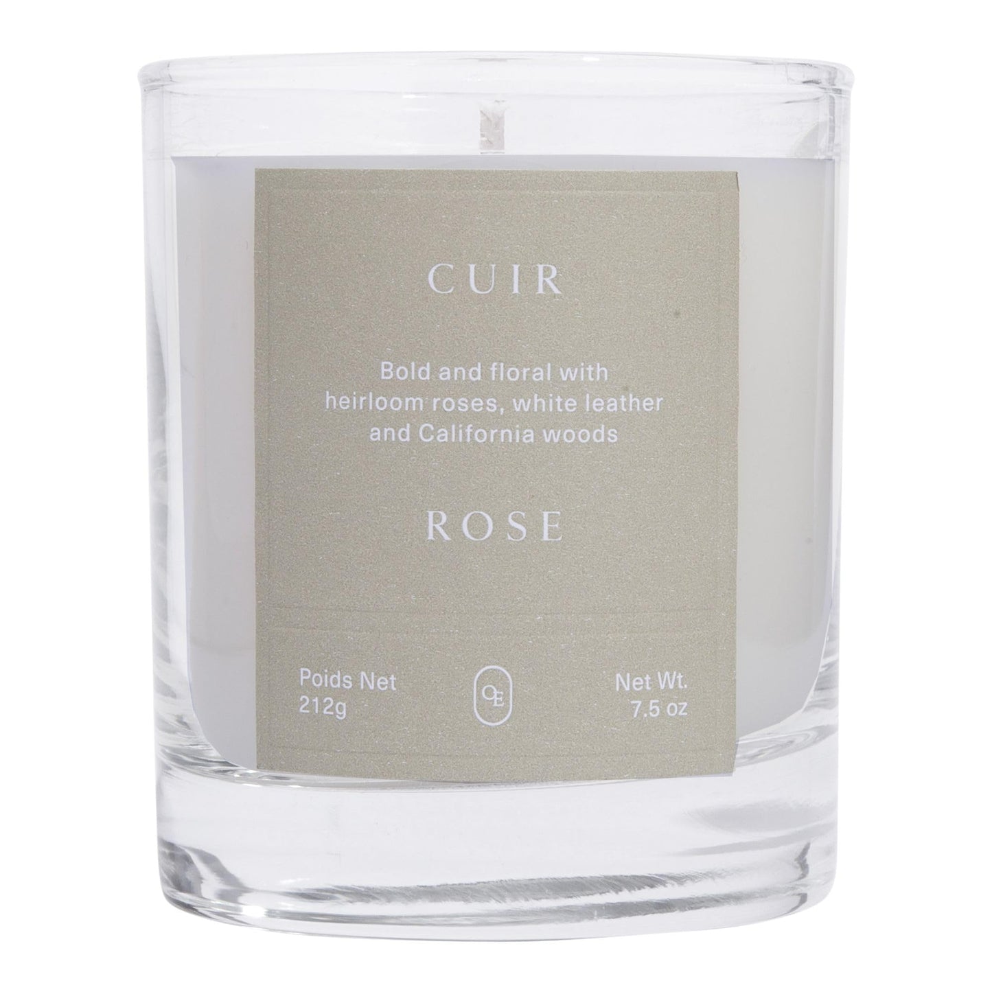 Oak Essentials Women's Cuir Rose Candle, 7.5 Fl Oz