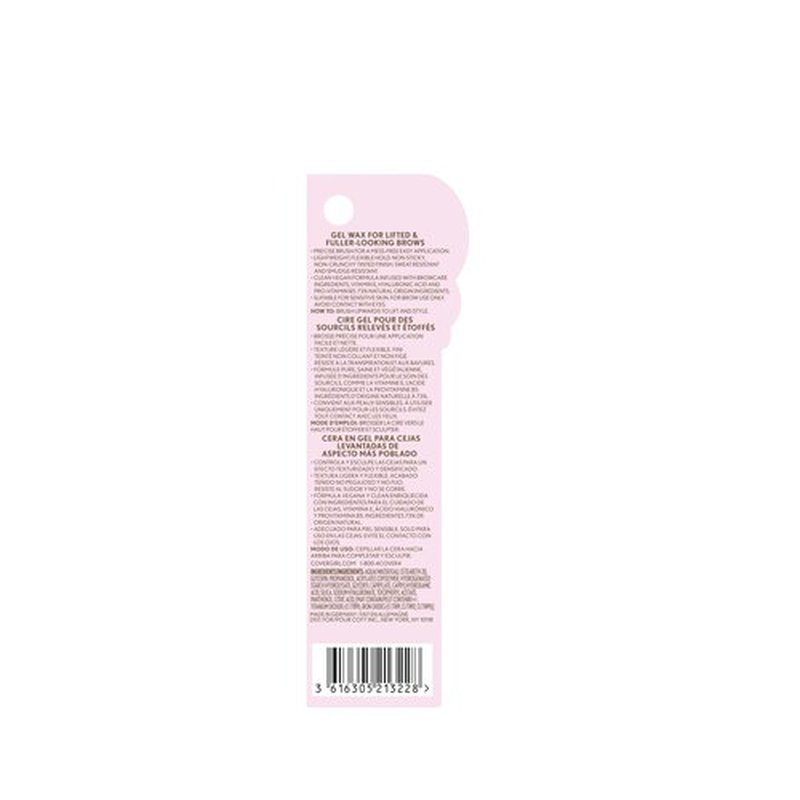CoverGirl Clean Fresh Brow, 400 Soft Brown, Eyebrow Gel, Long-Lasting, Vegan Formula, Natural Looking, Easy to Apply, Doesn't Smudge, 0.18oz