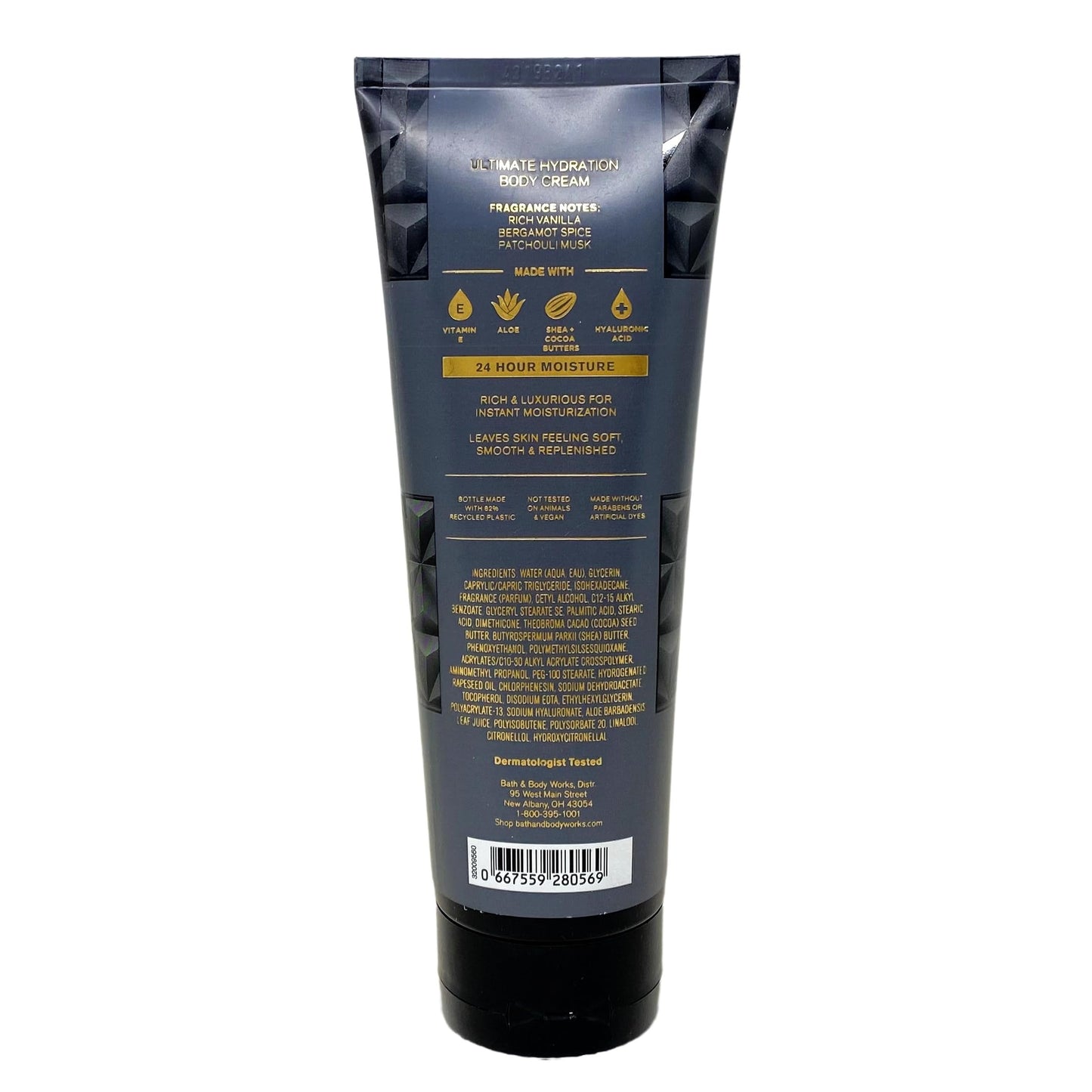 Bath & Body Works Vanilla Noir - Body Cream and 3-in-1 Hair, Face & Body Wash - with a Charcoal Scrub Bar Soap