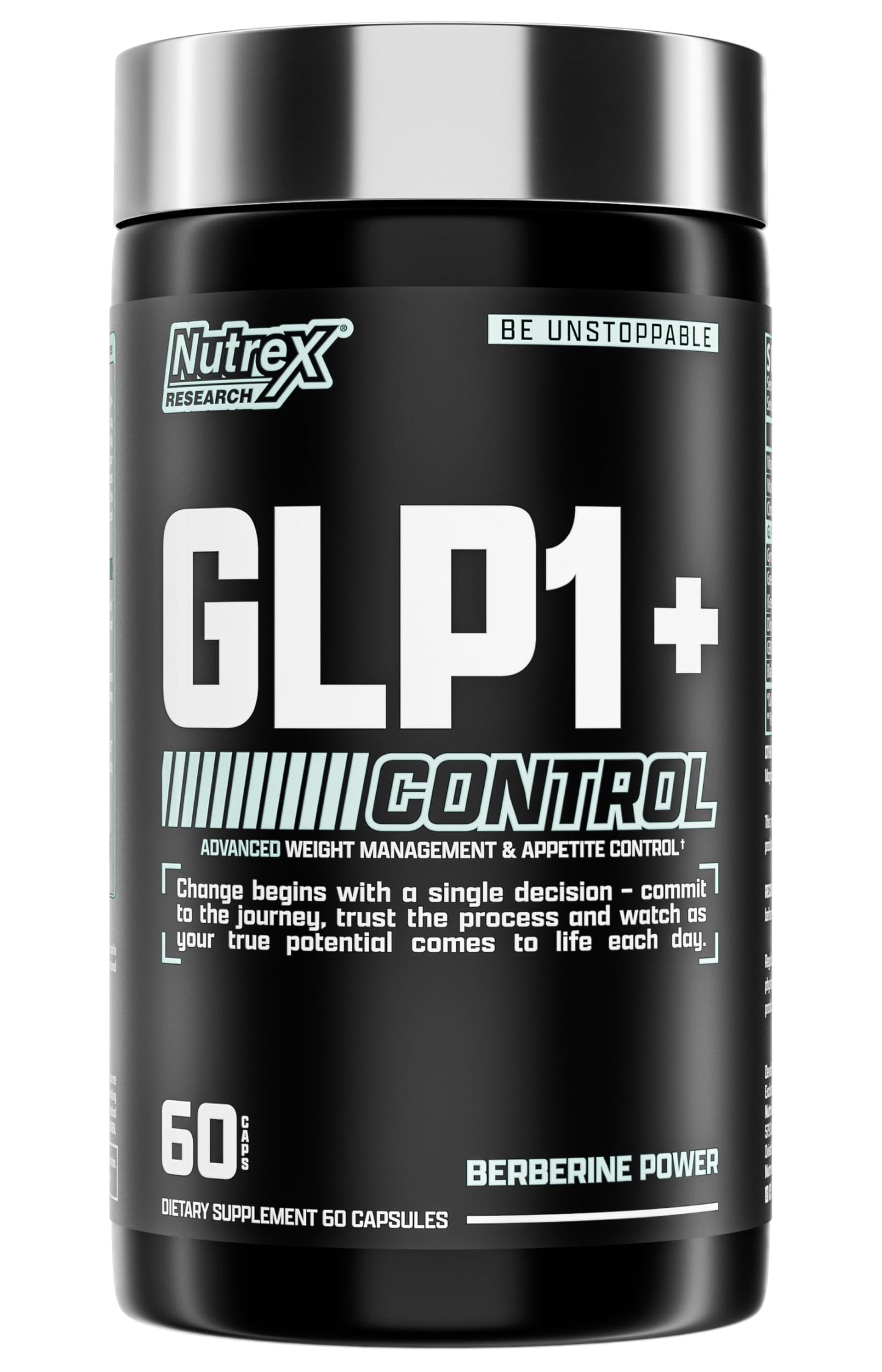 GLP-1 Supplement - Super Berberine Weight Management Support Healthy GLP-1 Naturally | Advanced Appetite Control & Metabolism Support with Clinically Studied Ingredients  | Stimulant Free