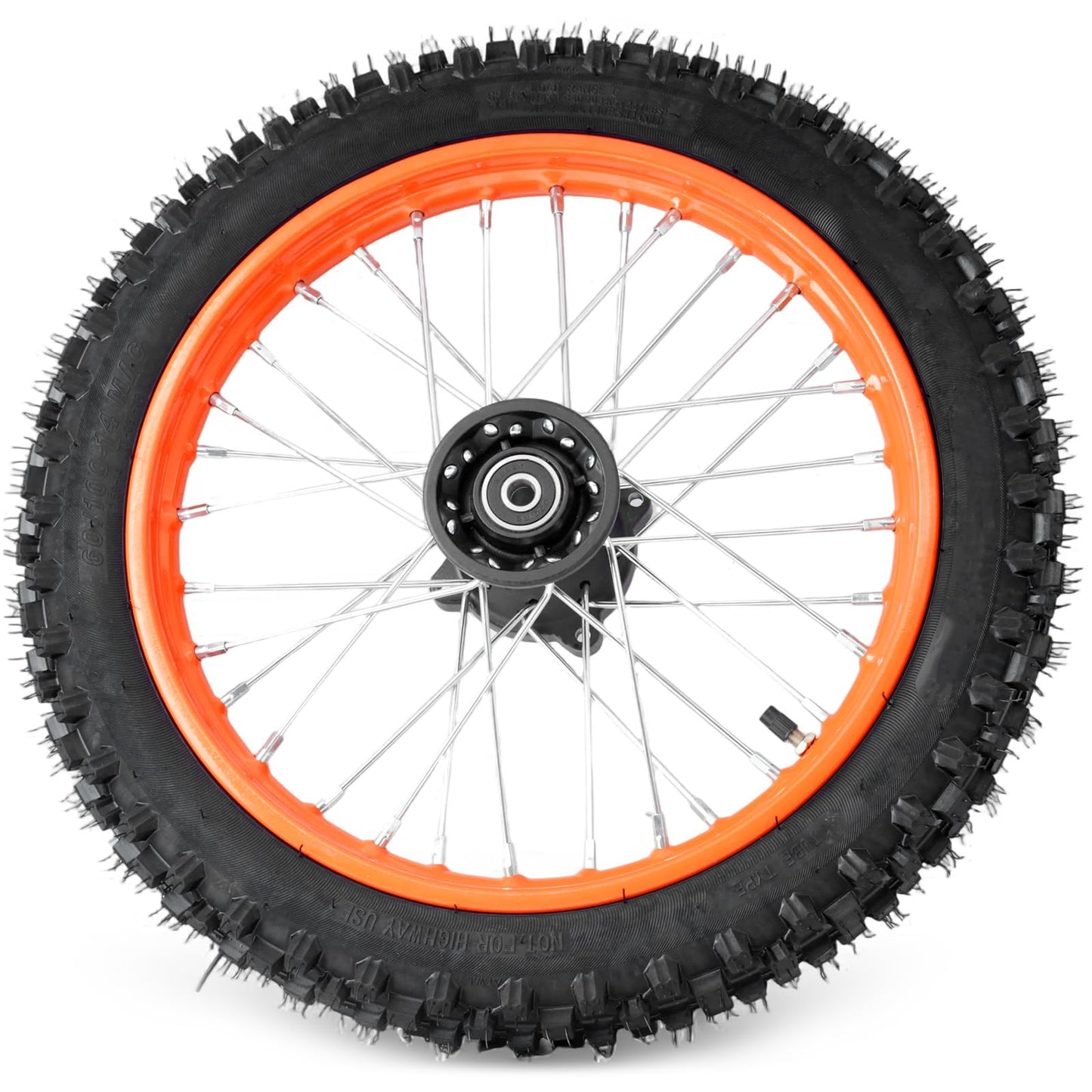 VAINELY E-Bike Front Wheel Outer Tire Accessories Compatible with Tutto Tutti Soleil 01 Electric Bikes, 60/100-14 Rubber Black