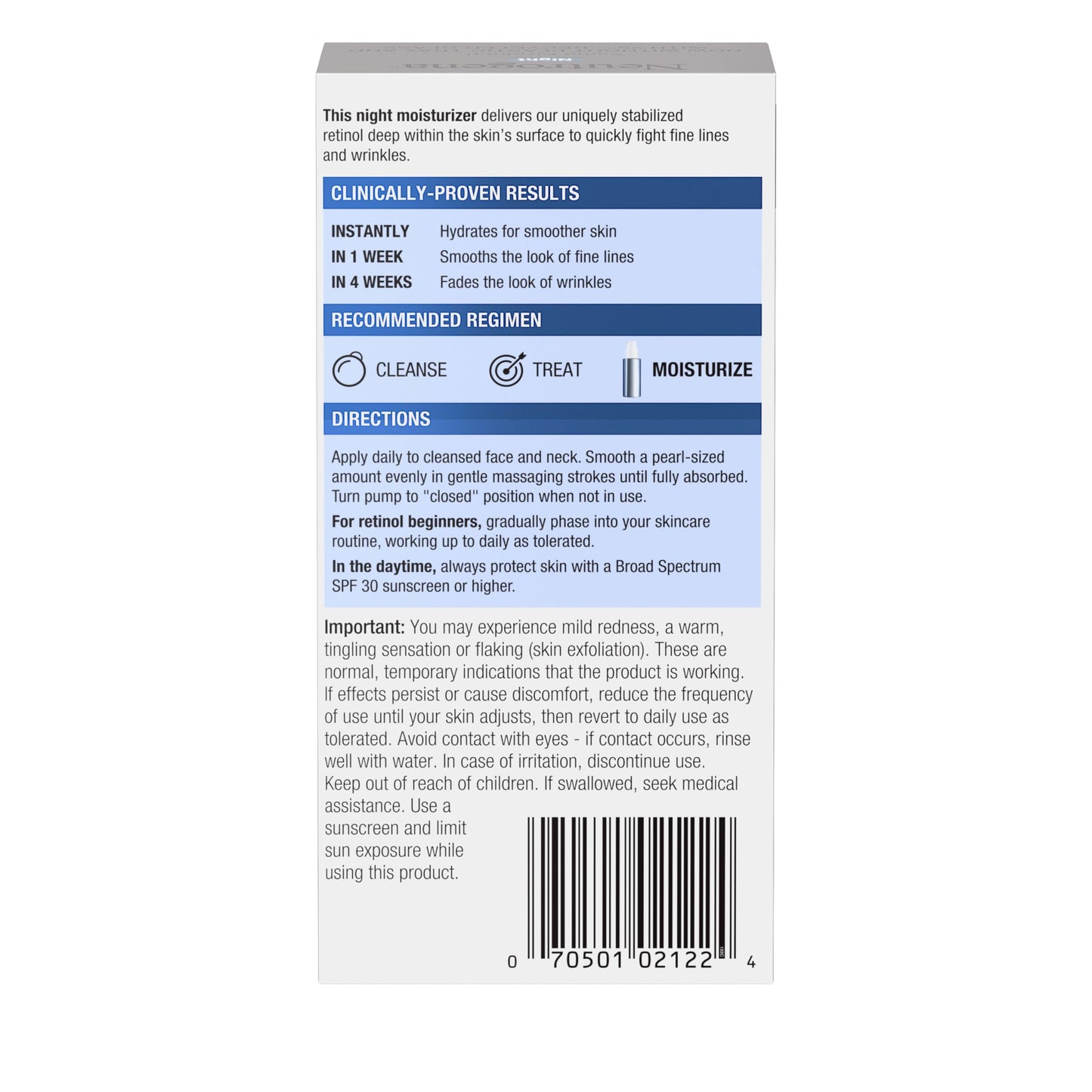 Neutrogena Retinol Face Moisturizer Cream,Rapid Wrinkle Repair,Anti-Wrinkle Night Moisturizer,Anti-Wrinkle Face&Neck Cream_Moisturizer with Hyaluronic Acid&Retinol,Paraben-Free,1 fl. oz (Pack of 12)